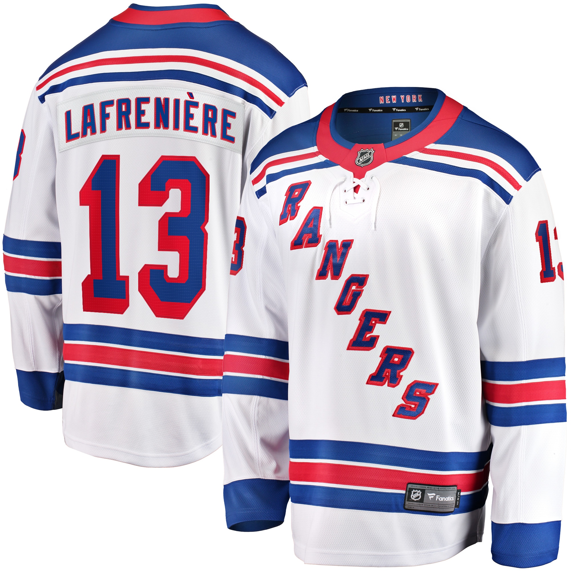 Alexis Lafreniere New York Rangers Fanatics Breakaway Jersey - White