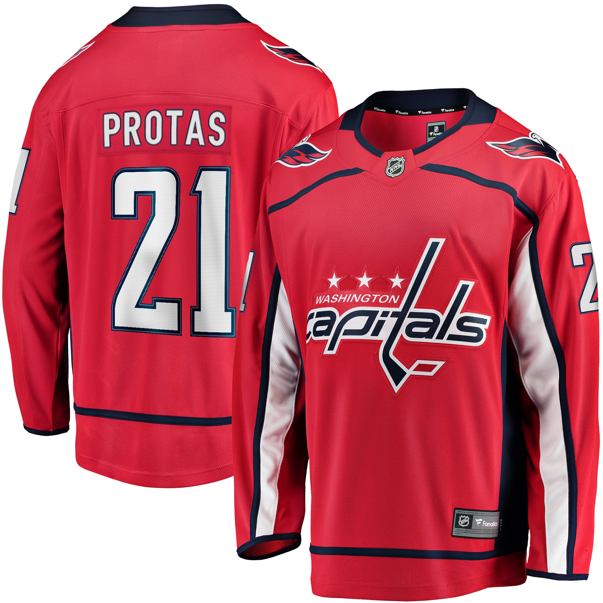 Aliaksei Protas Washington Capitals Fanatics Home Breakaway Jersey - Red