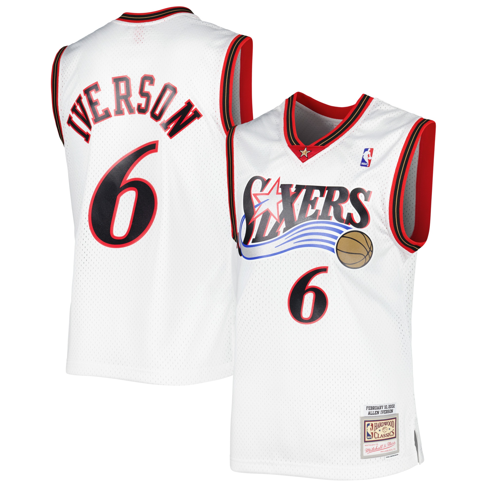 Allen Iverson Philadelphia 76ers 2002/03 Hardwood Classics Swingman Jersey