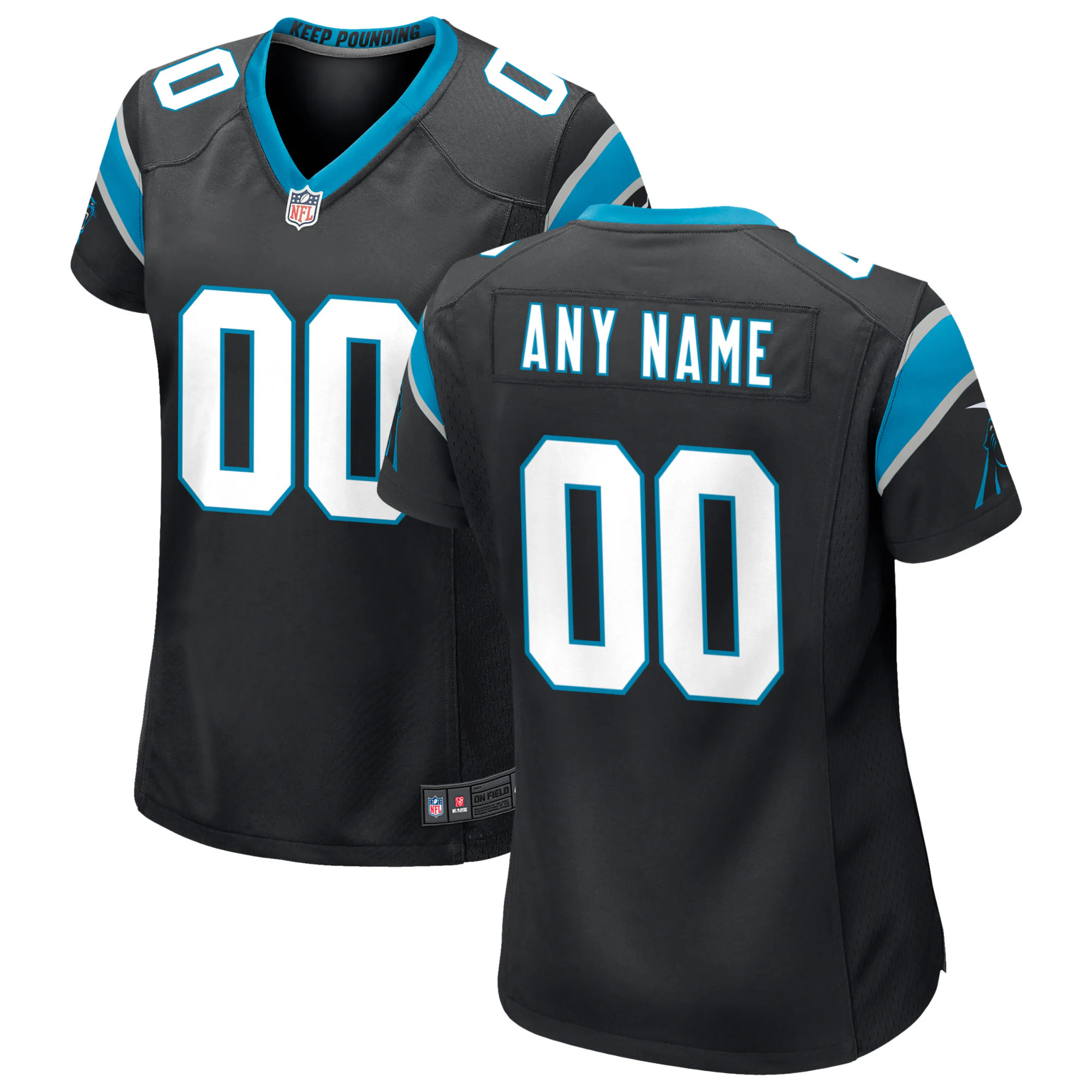 alternate Panthers Black Custom Jersey - Panthers Alternate Black