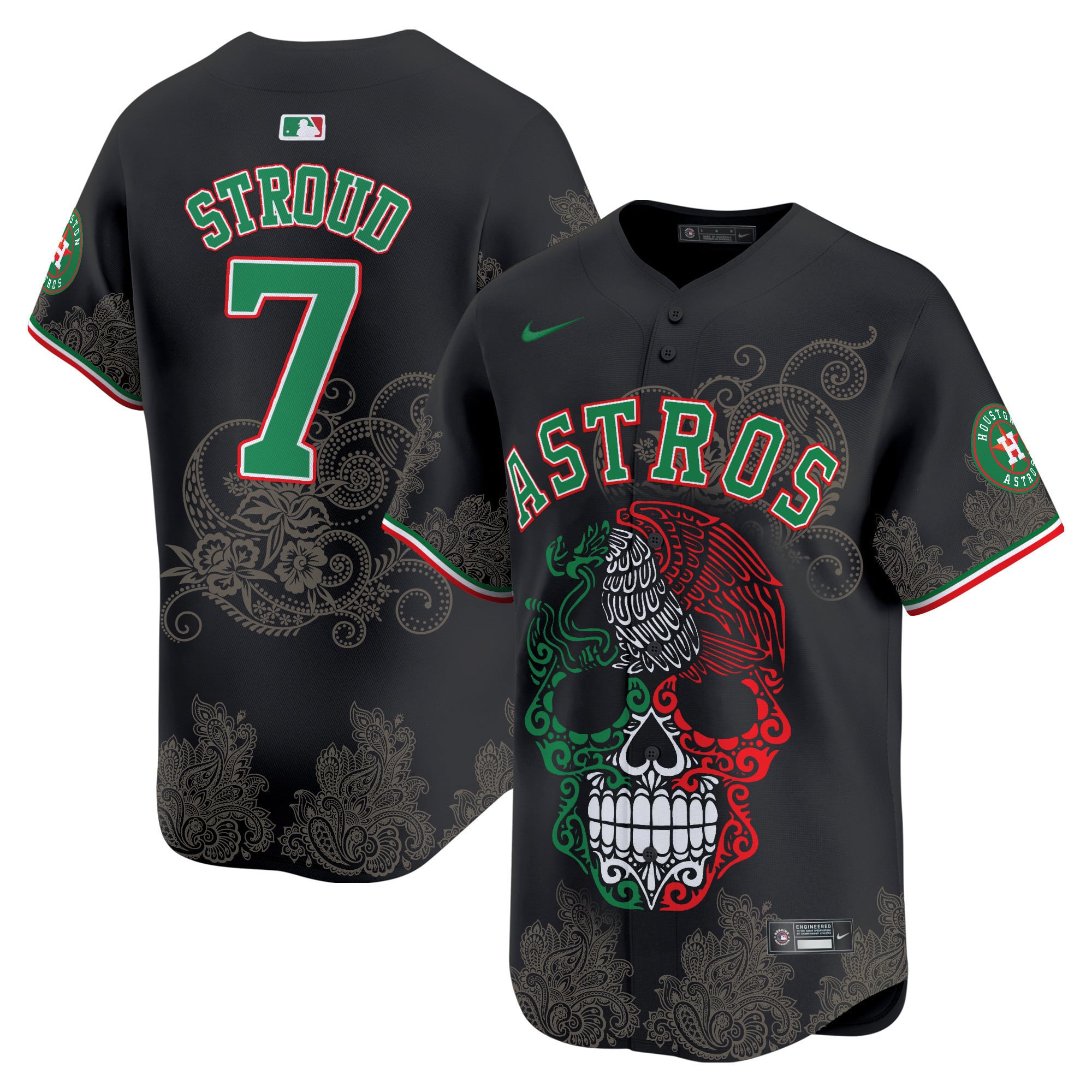 Alternative view of Altuve Astros Día de Muertos Jersey - Nike - Limited Edition