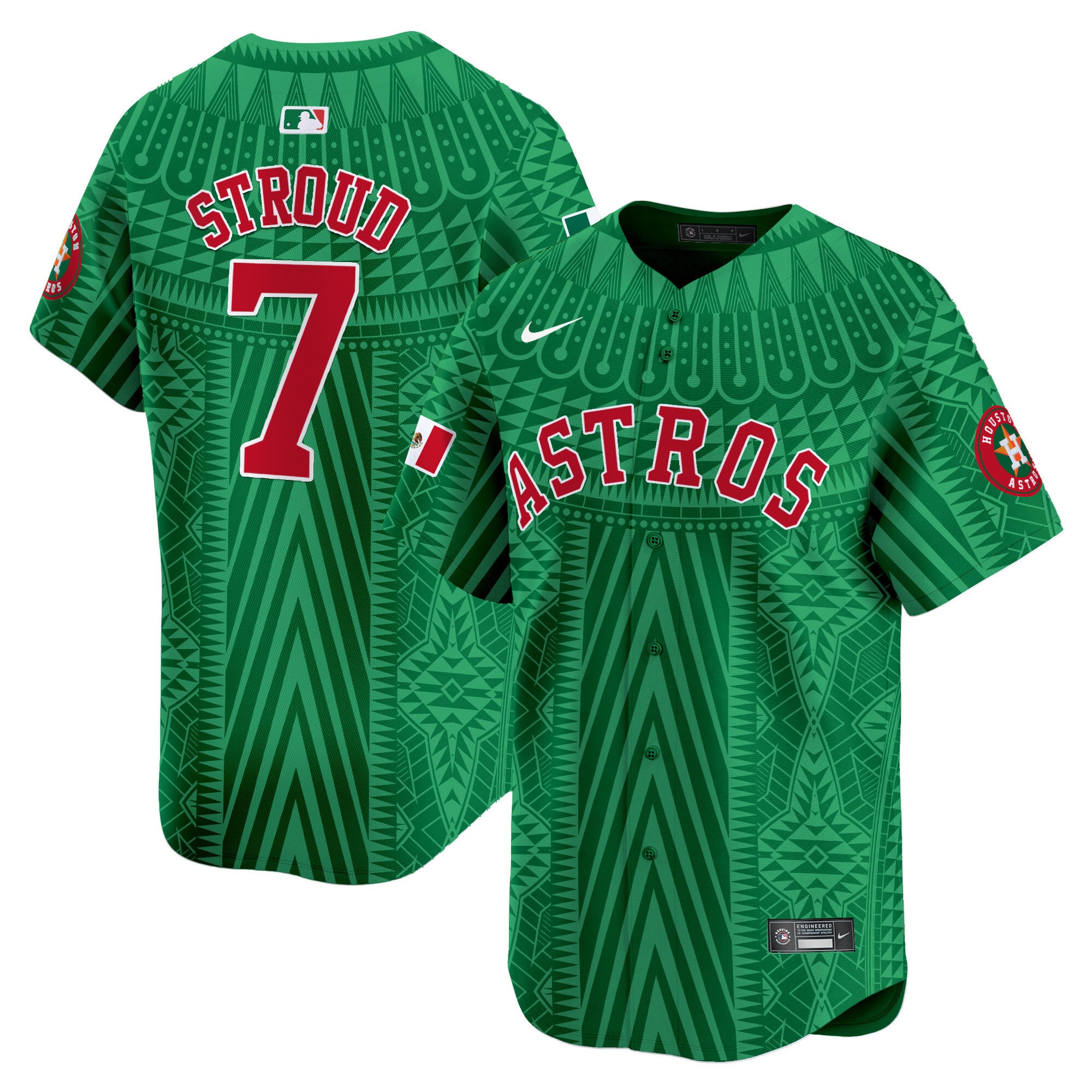 Alternative view of Altuve Astros Mexico Jersey nike - Altuve Astros Mexico Jersey - Nike