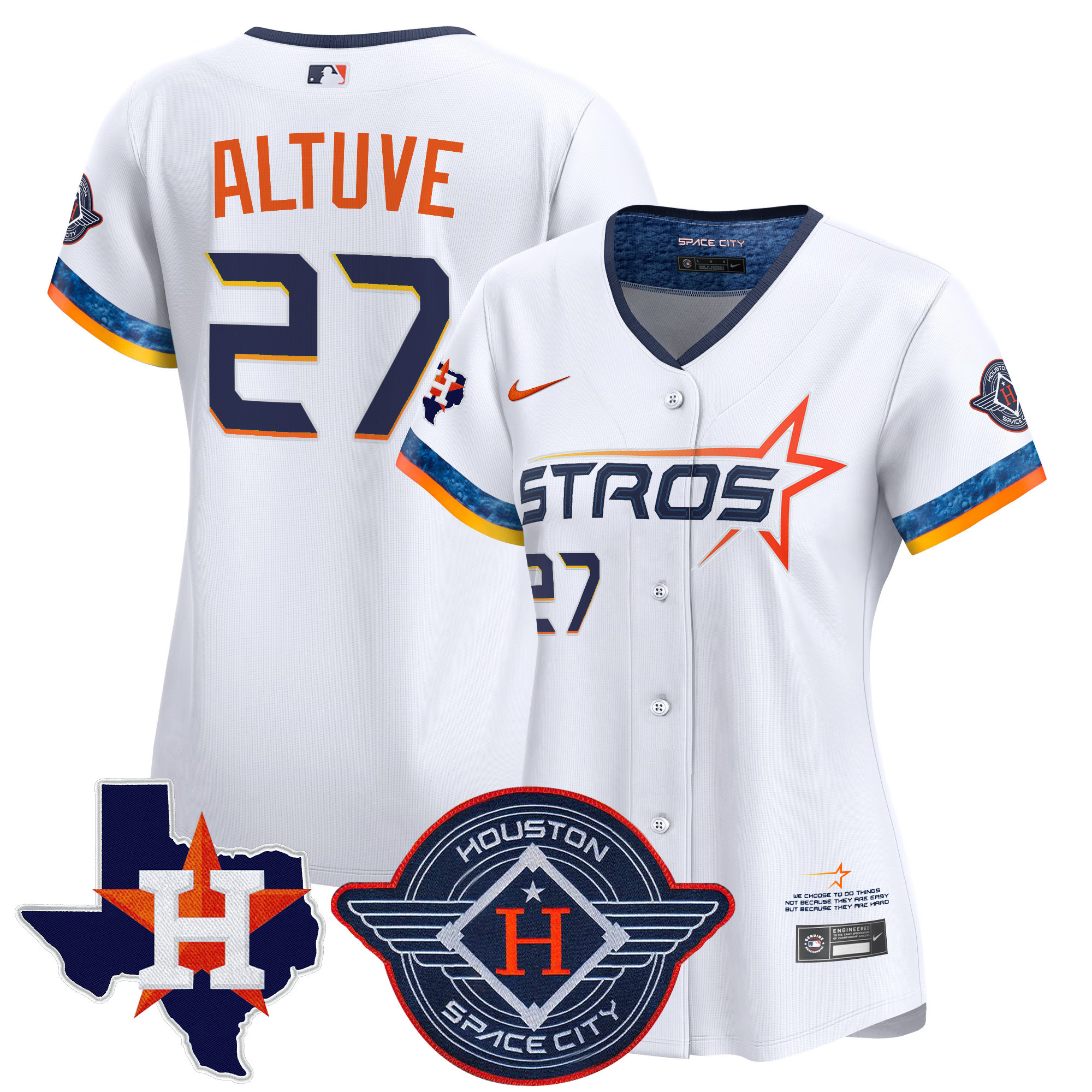Altuve Astros Space City Jersey - Nike - White Limited Edition