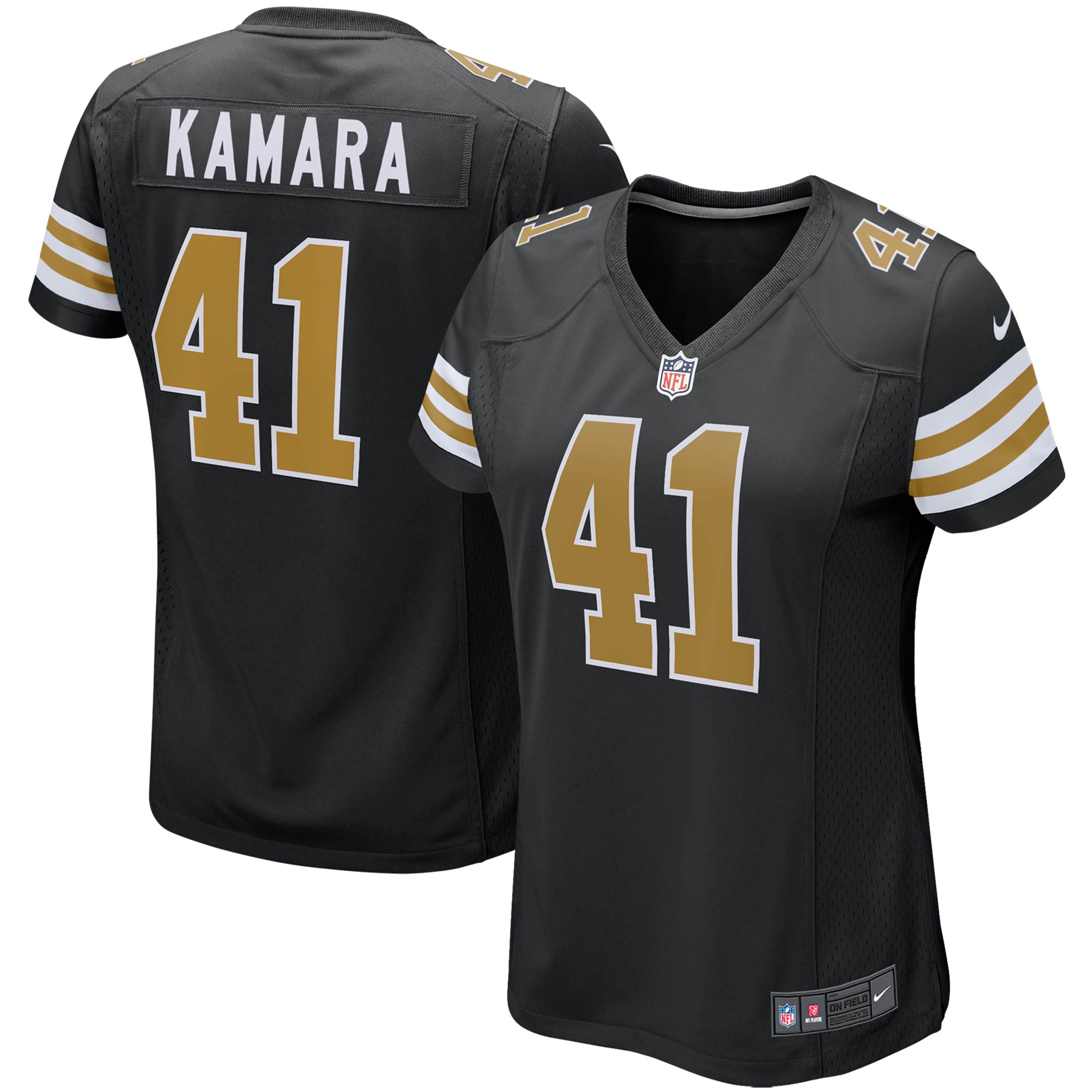Alvin Kamara New Orleans Saints Women's Player Jersey - Black