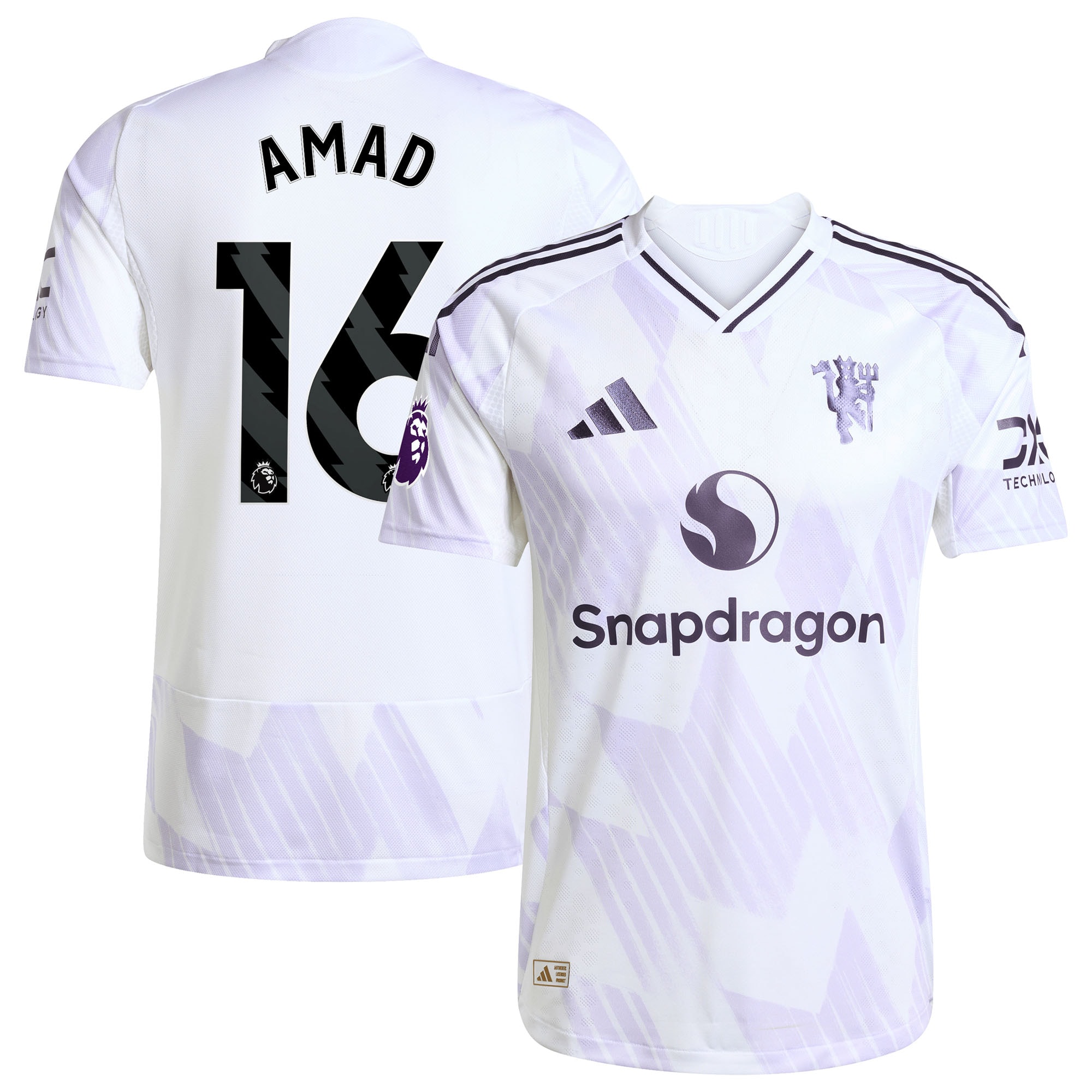 Amad Diallo Manchester United 2025/26 Away Player Jersey - White