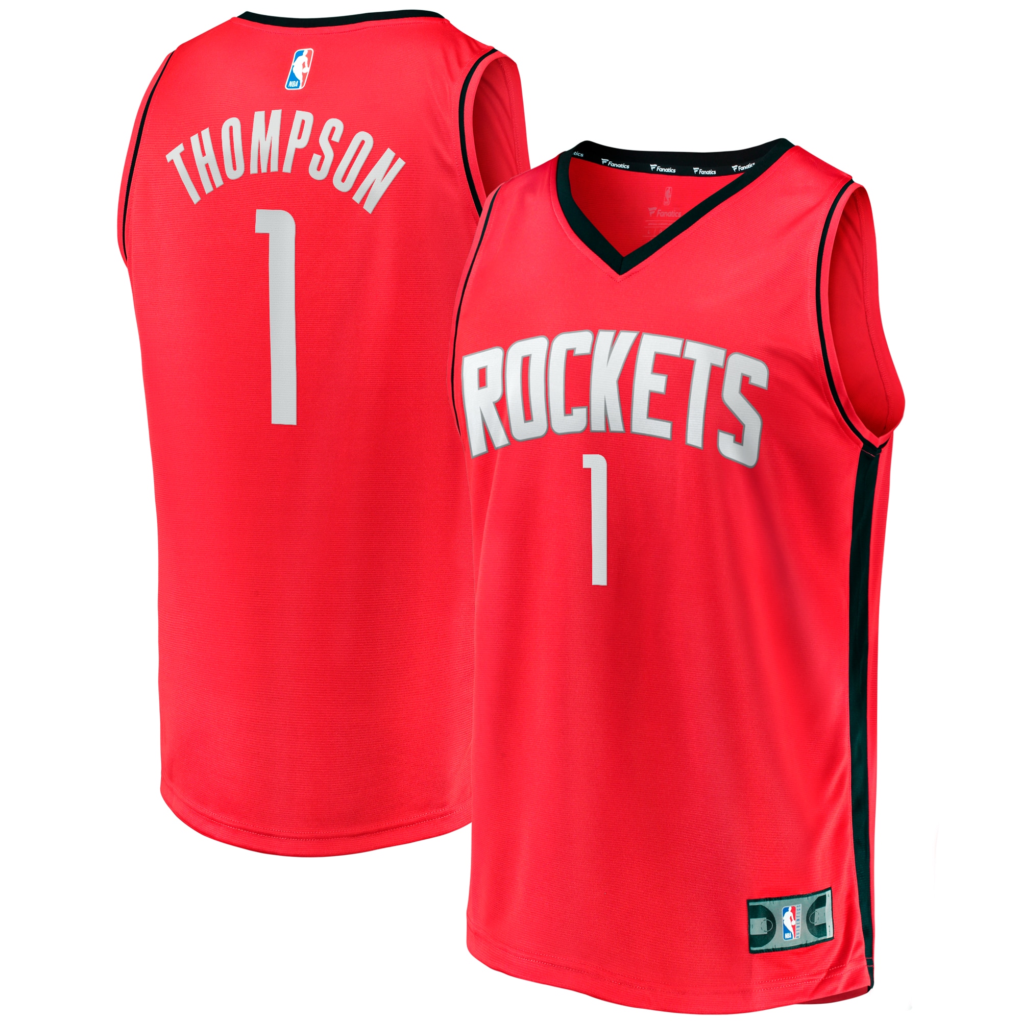 Amen Thompson Houston Rockets Fanatics Fast Break Jersey - Icon Edition - Red