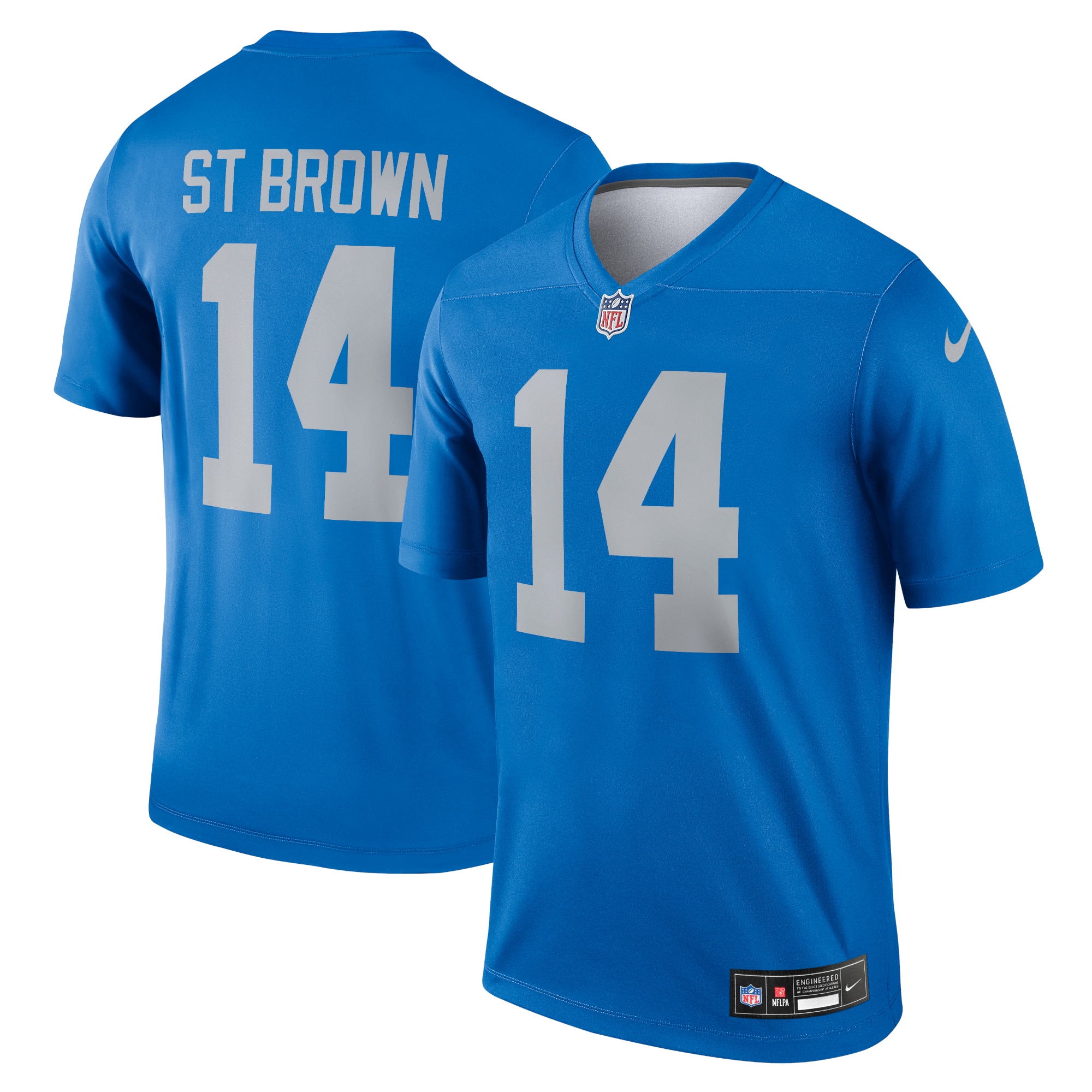 Amon-Ra St. Brown Detroit Lions Legend Player Performance Top - Blue