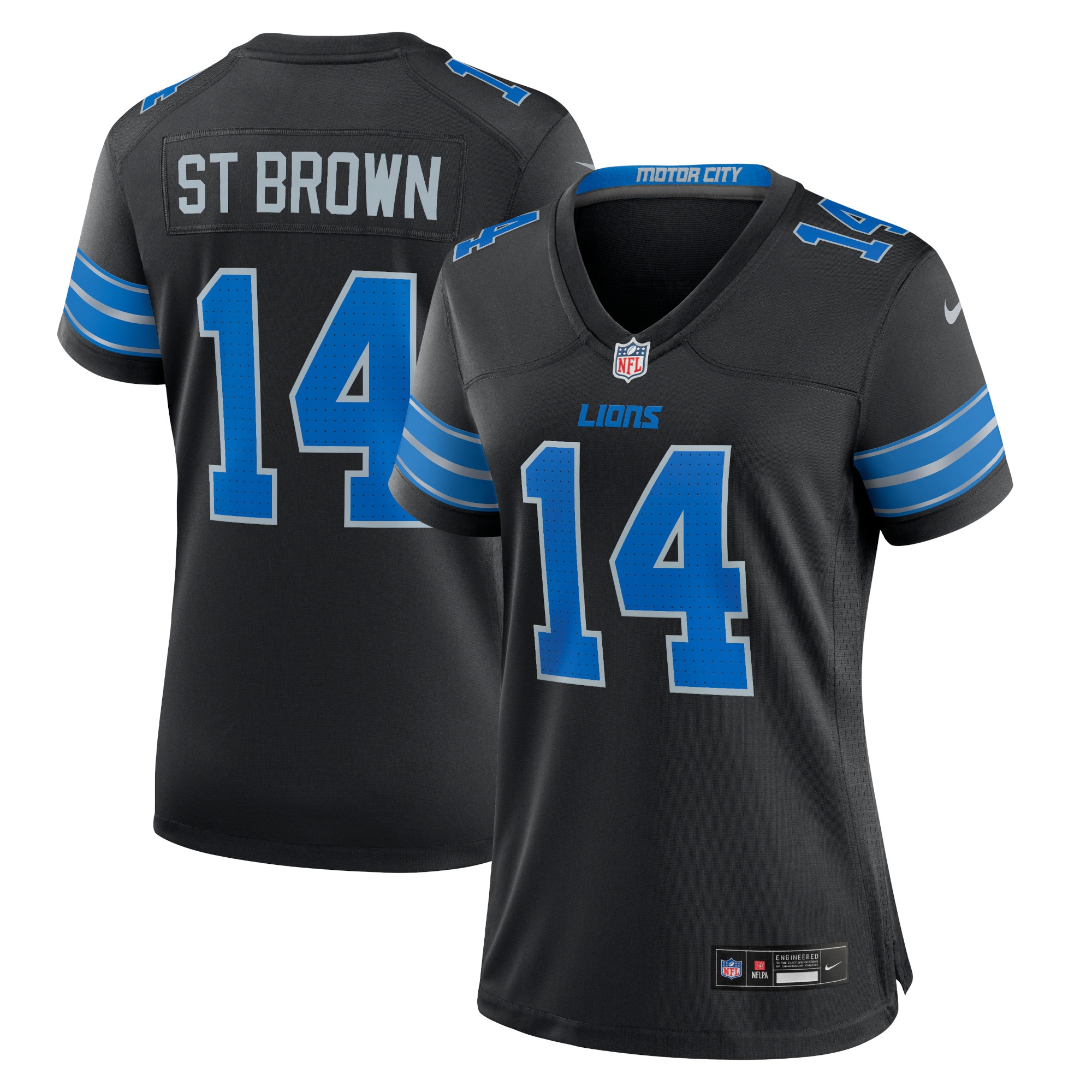Amon-Ra St. Brown Detroit Lions Women's 2nd Alternate Game Jersey