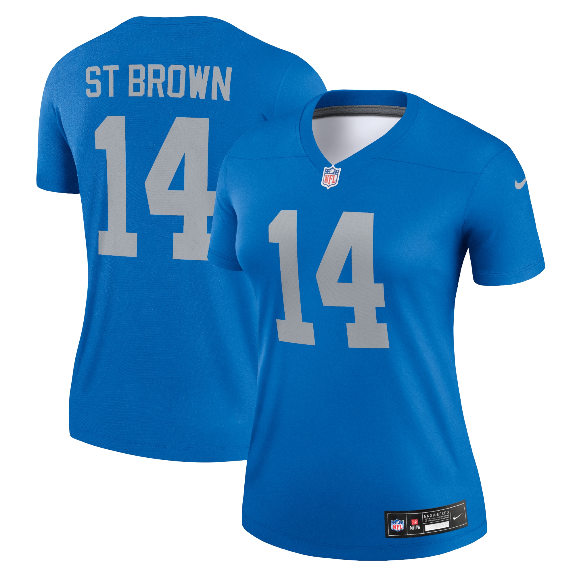 Amon-Ra St. Brown Detroit Lions Women's Alternate Legend Player Performance Top - Blue