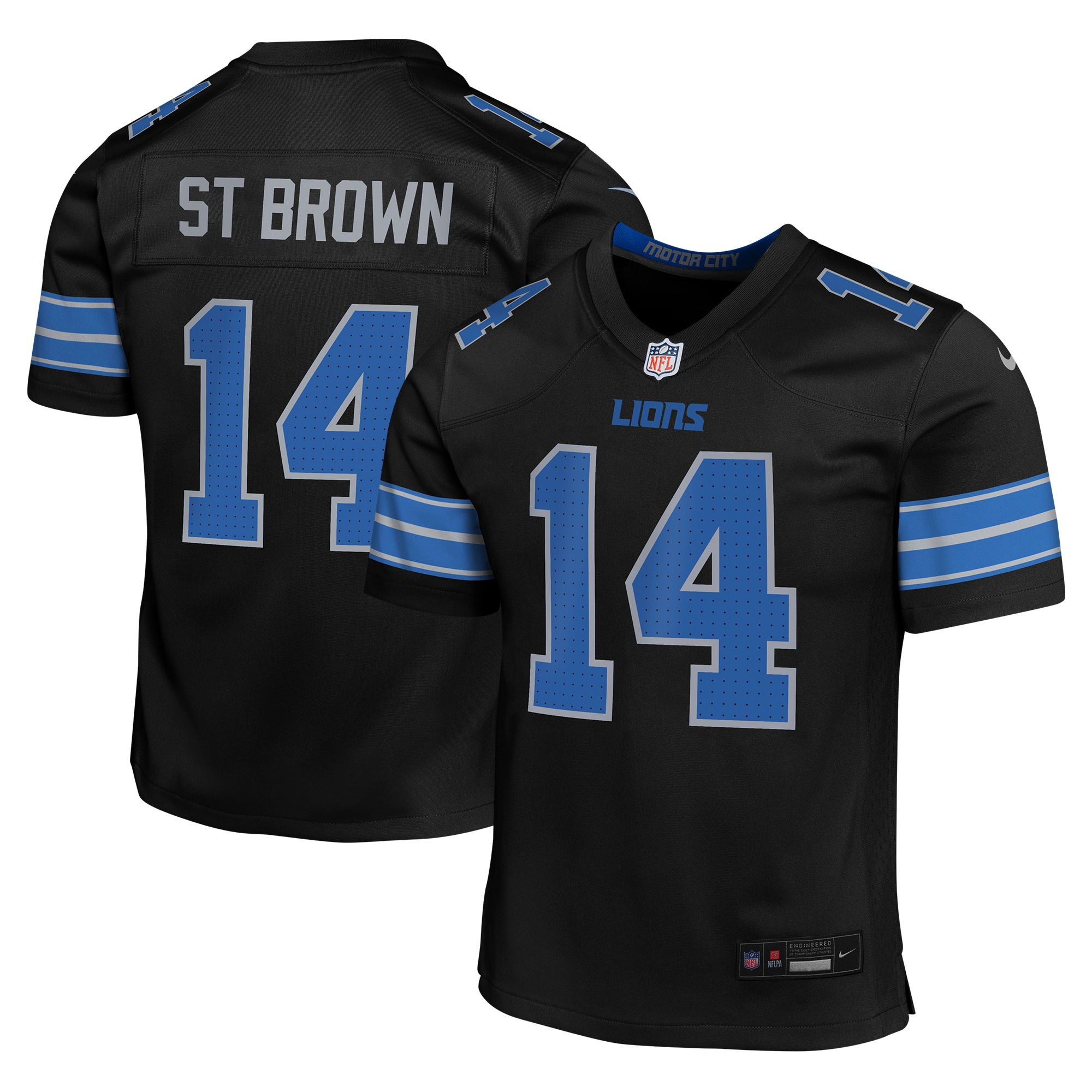 Amon-Ra St. Brown Detroit Lions Youth Game Jersey