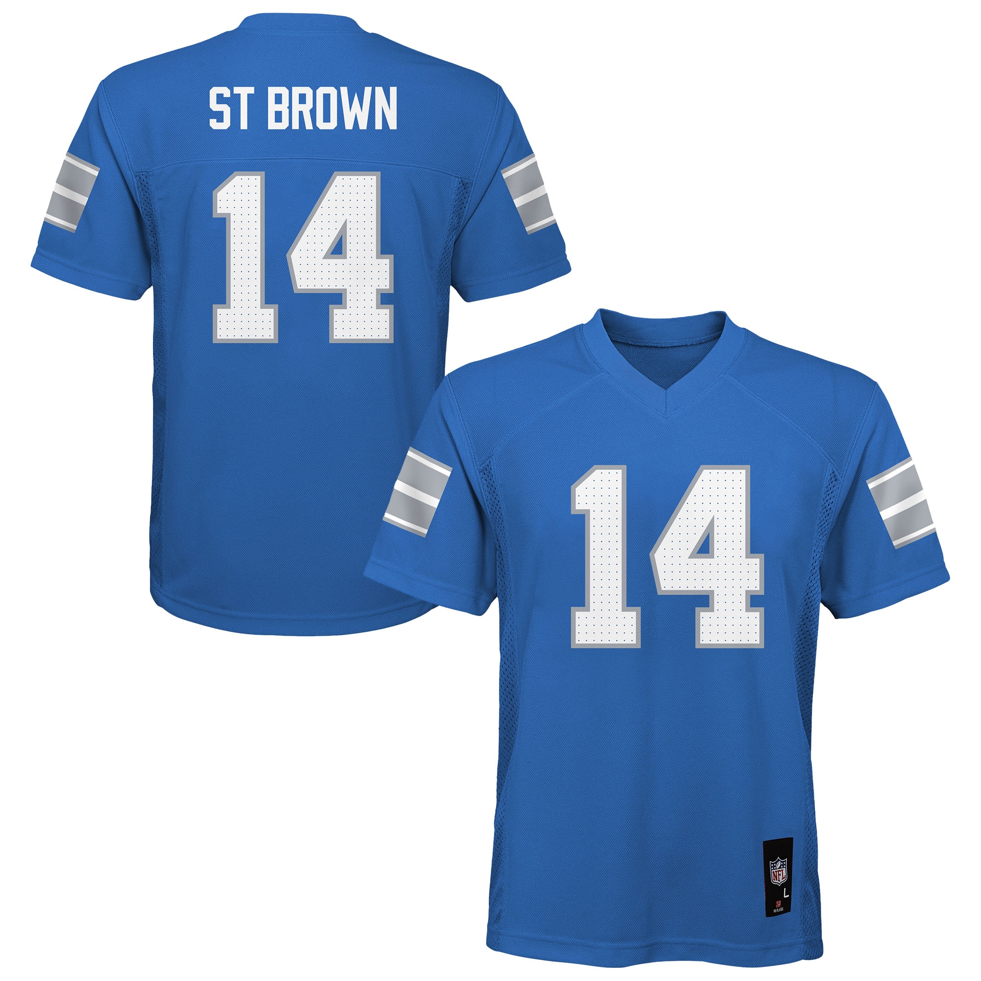 Amon-Ra St. Brown Detroit Lions Youth Player Jersey - Blue
