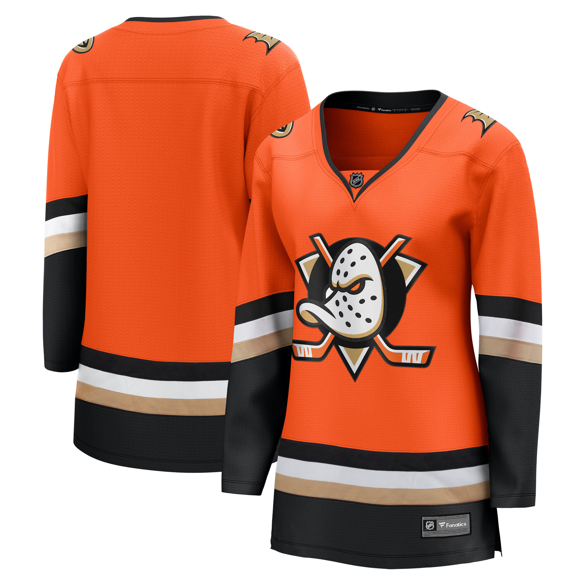 Anaheim Ducks Fanatics Women's Home Breakaway Jersey - Orange