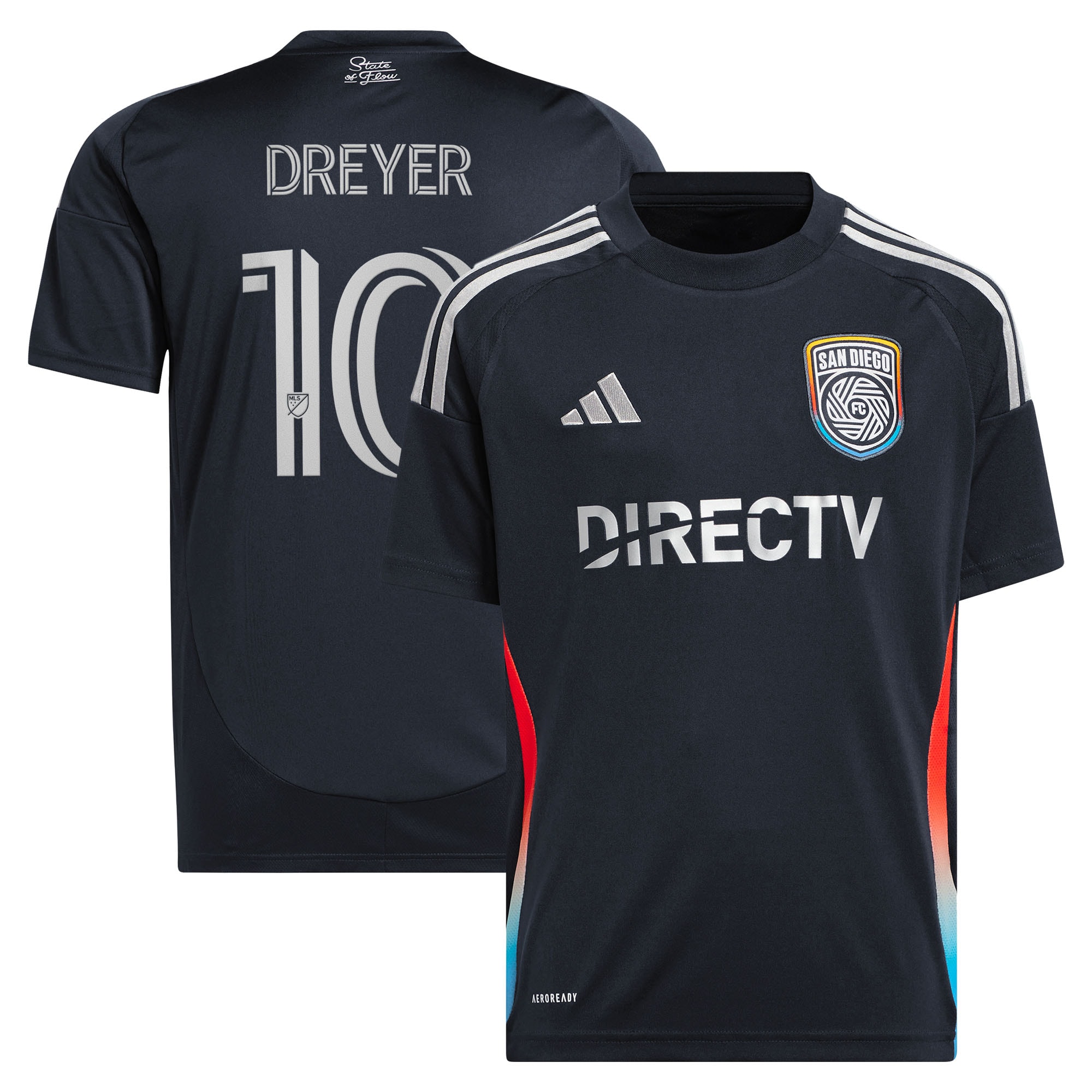 Anders Dreyer San Diego FC Youth 2025 State of Flow Jersey - Navy