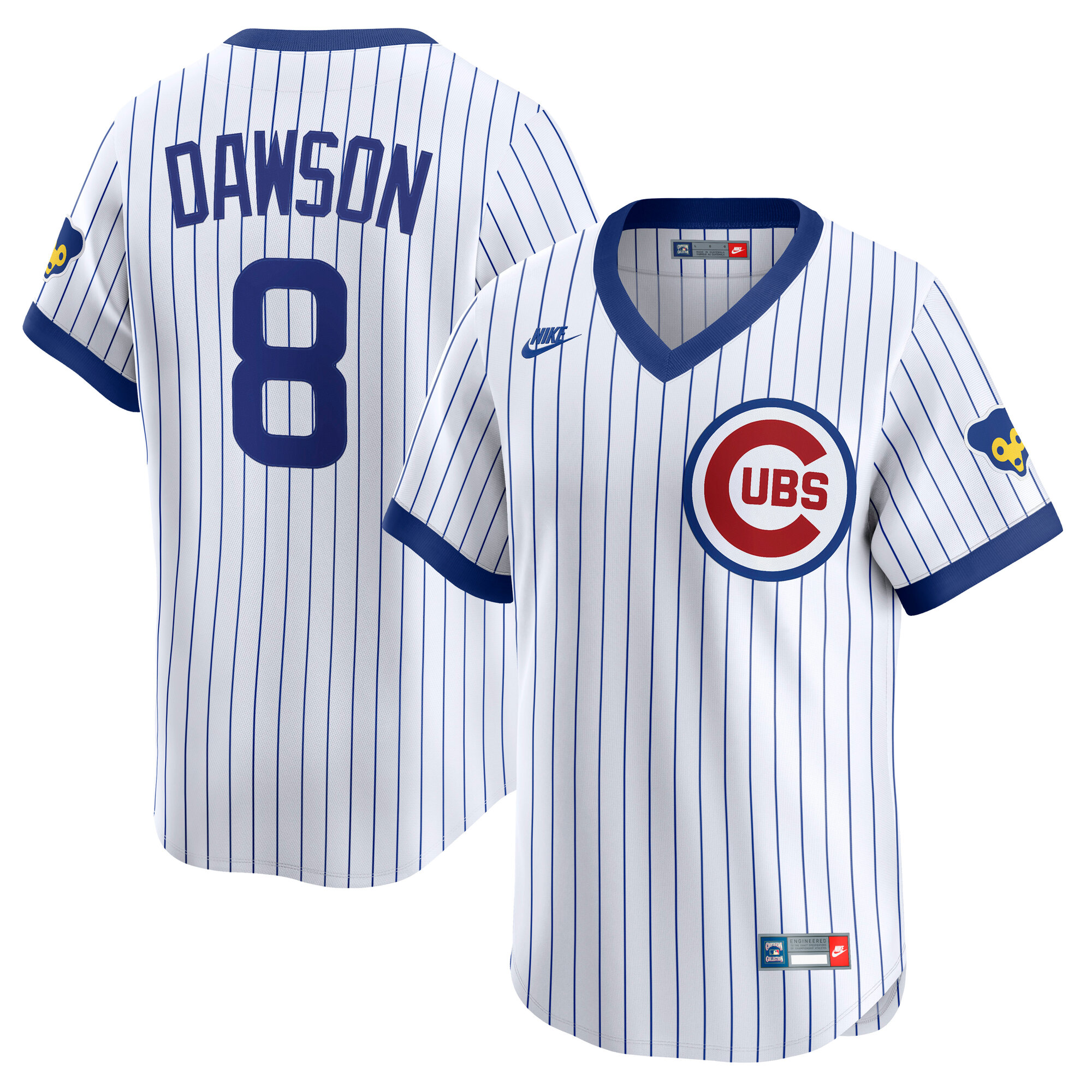 Andre Dawson Chicago Cubs Throwback Cooperstown Collection Limited Jersey - White