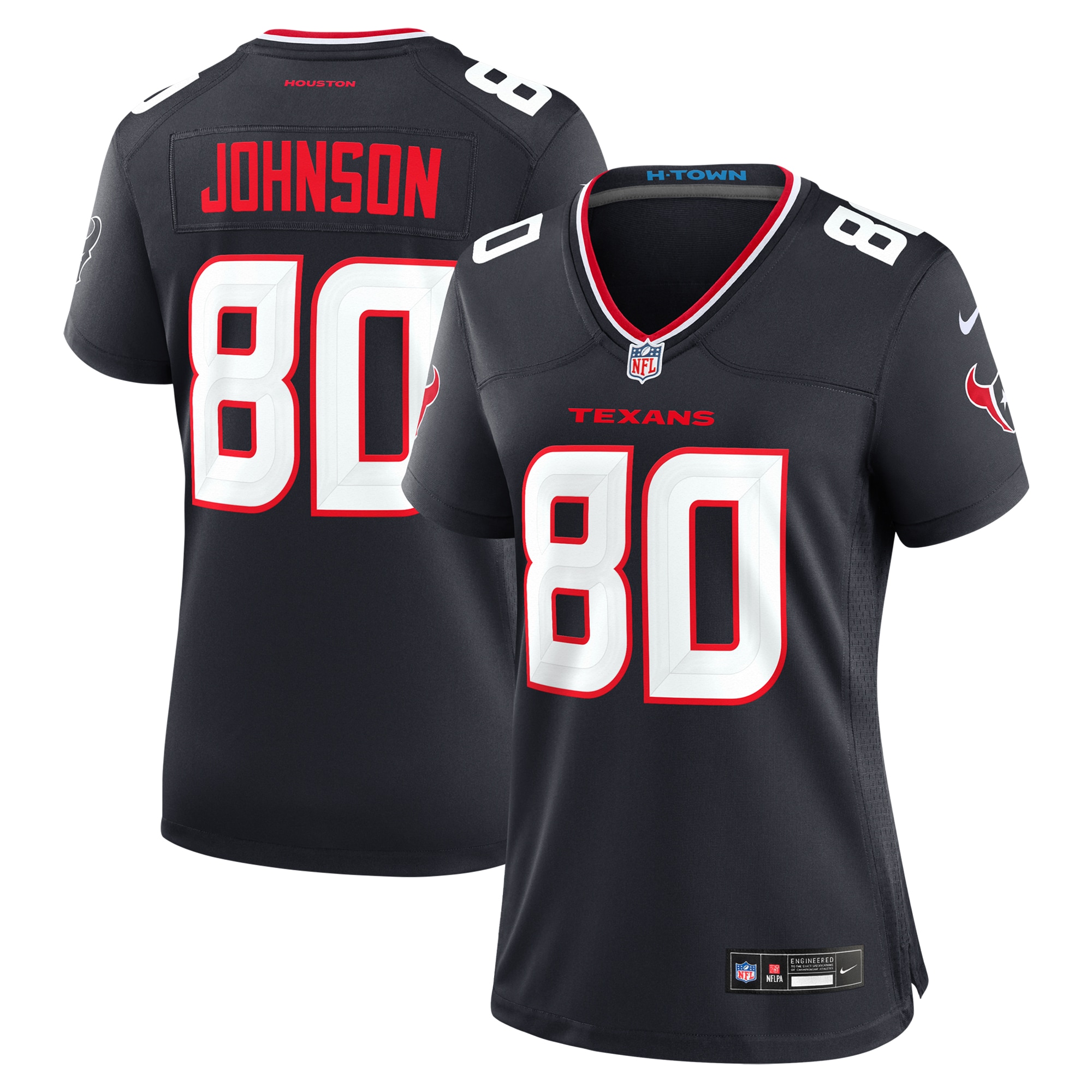 Andre Johnson Houston Texans Women's Team Retired Player Game Jersey - Navy