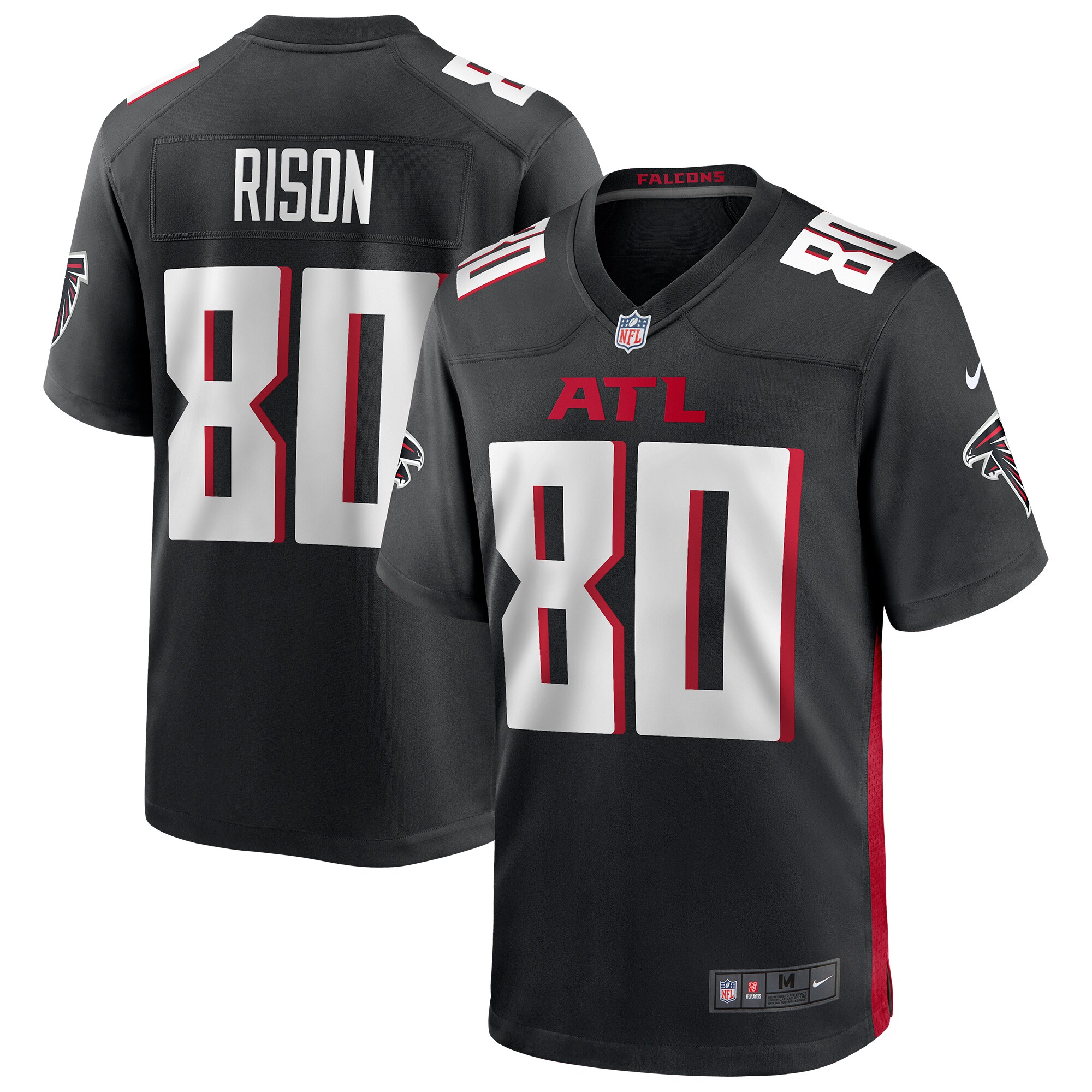Andre Rison Atlanta Falcons Game Retired Player Jersey - Black