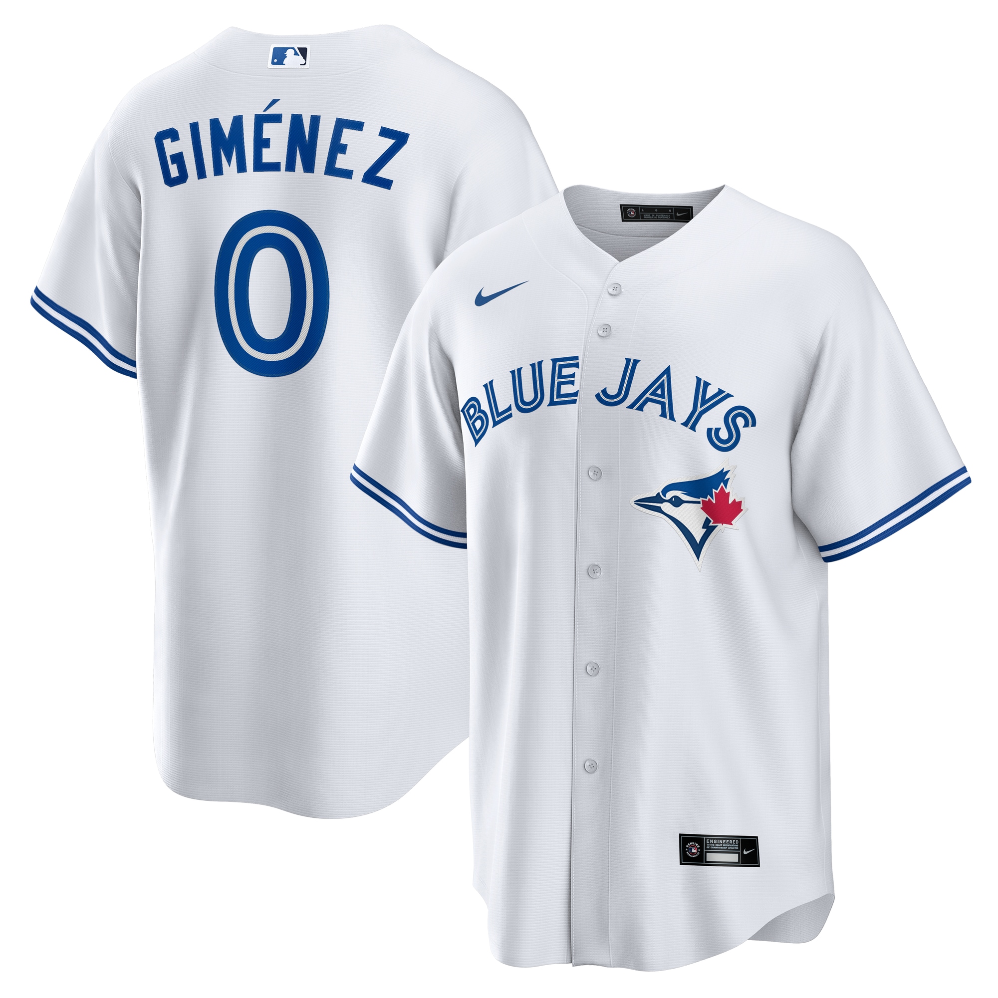 Andres Gimenez Toronto Blue Jays Home Jersey - White