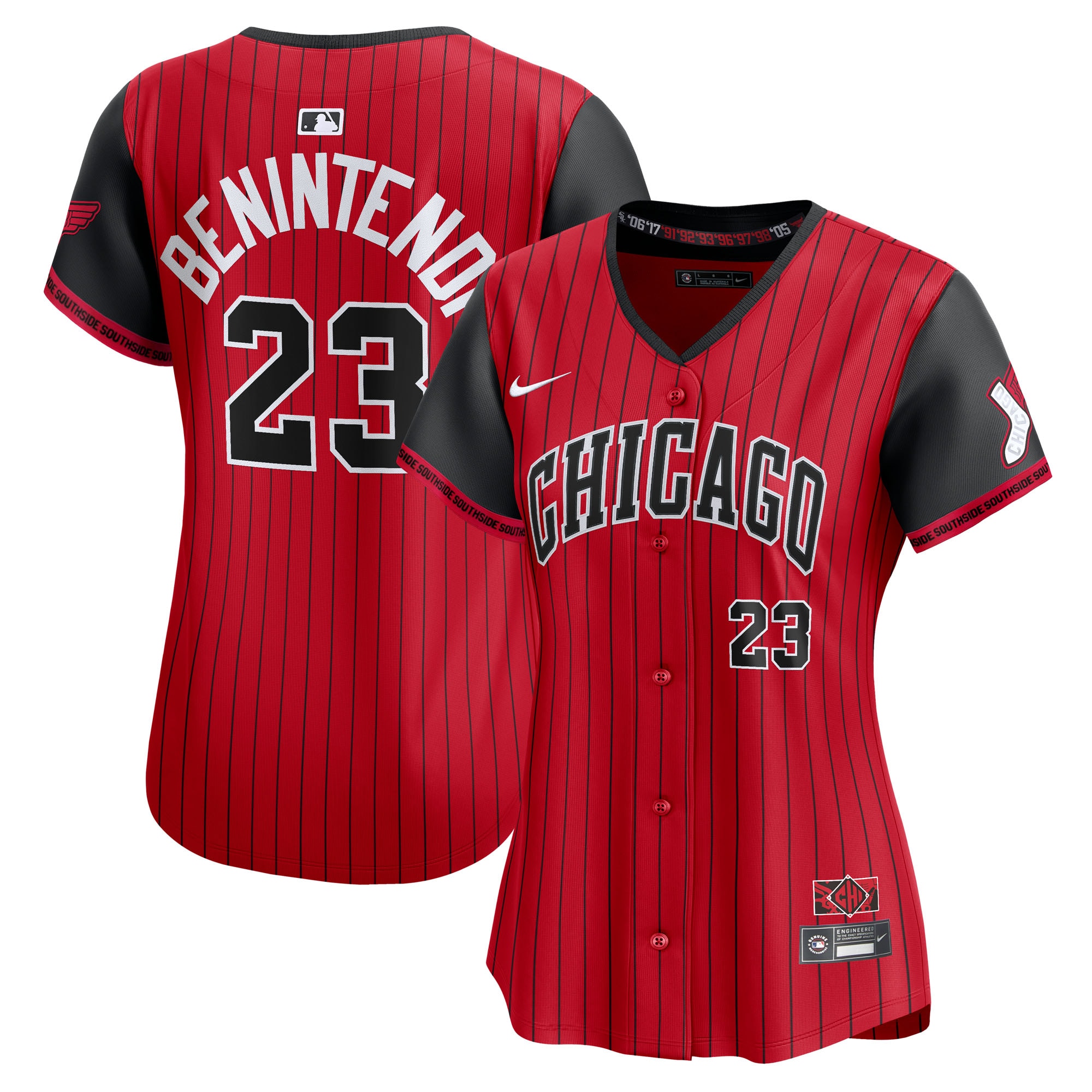 Andrew Benintendi Chicago White Sox Women's 2025 City Connect Limited Player Jersey - Red/Black