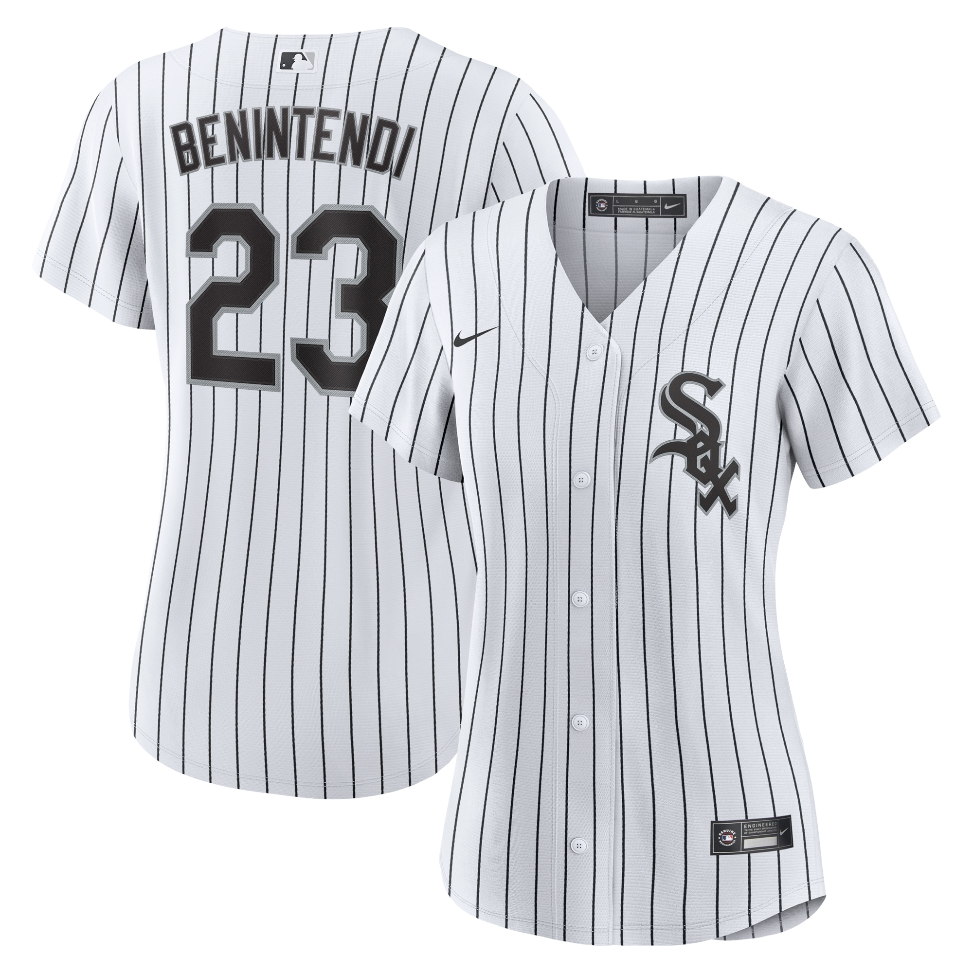 Andrew Benintendi Chicago White Sox Women's Home Official Player Jersey - White/Black