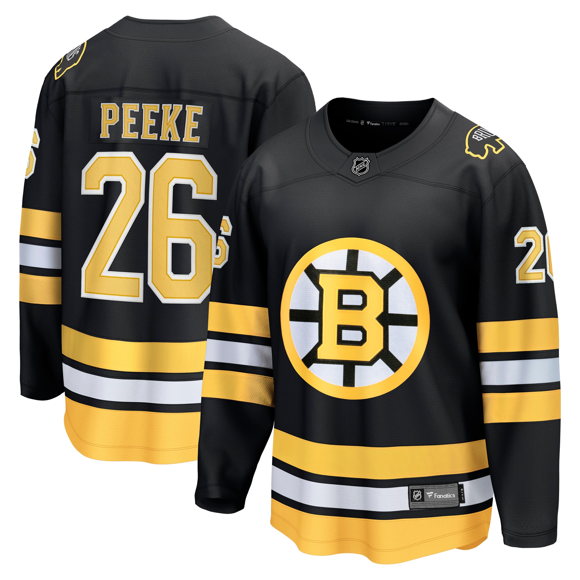 Andrew Peeke Boston Bruins Fanatics Home Breakaway Player Jersey - Black