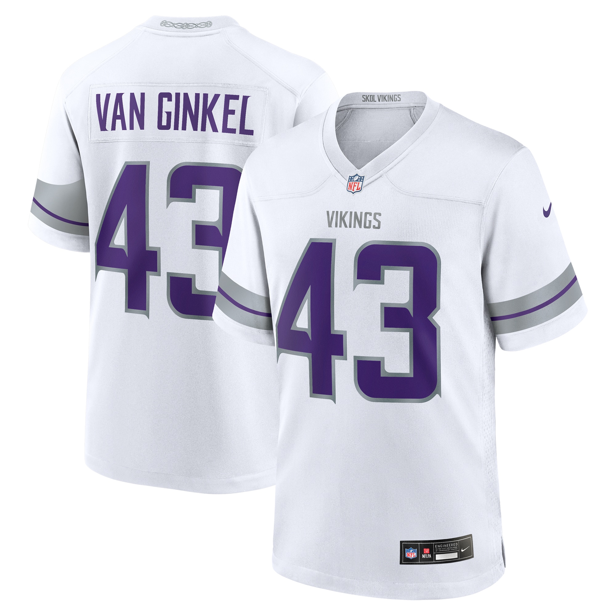 Andrew Van Ginkel Minnesota Vikings Alternate Game Jersey