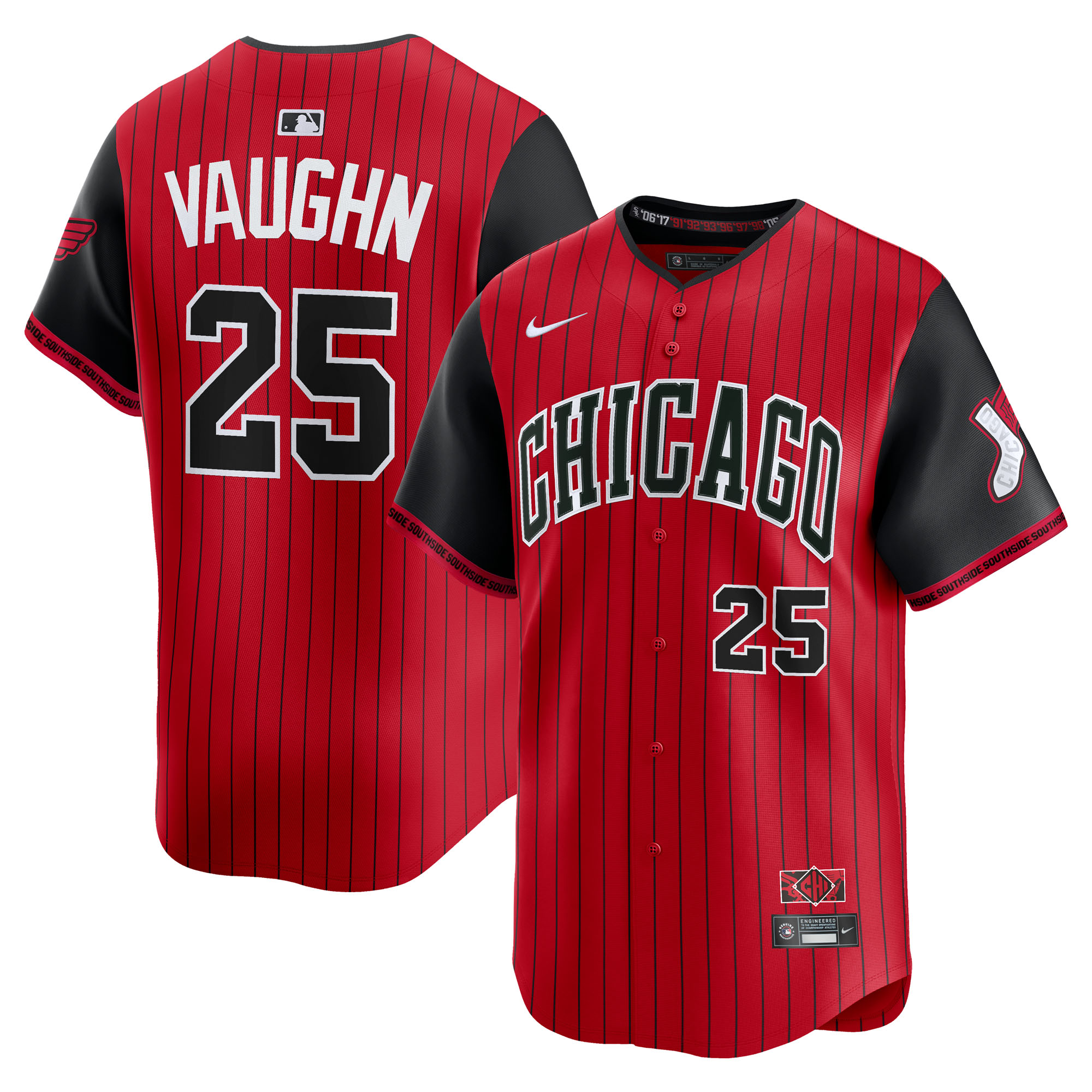 Andrew Vaughn Chicago White Sox 2025 City Connect Limited Player Jersey - Red/Black