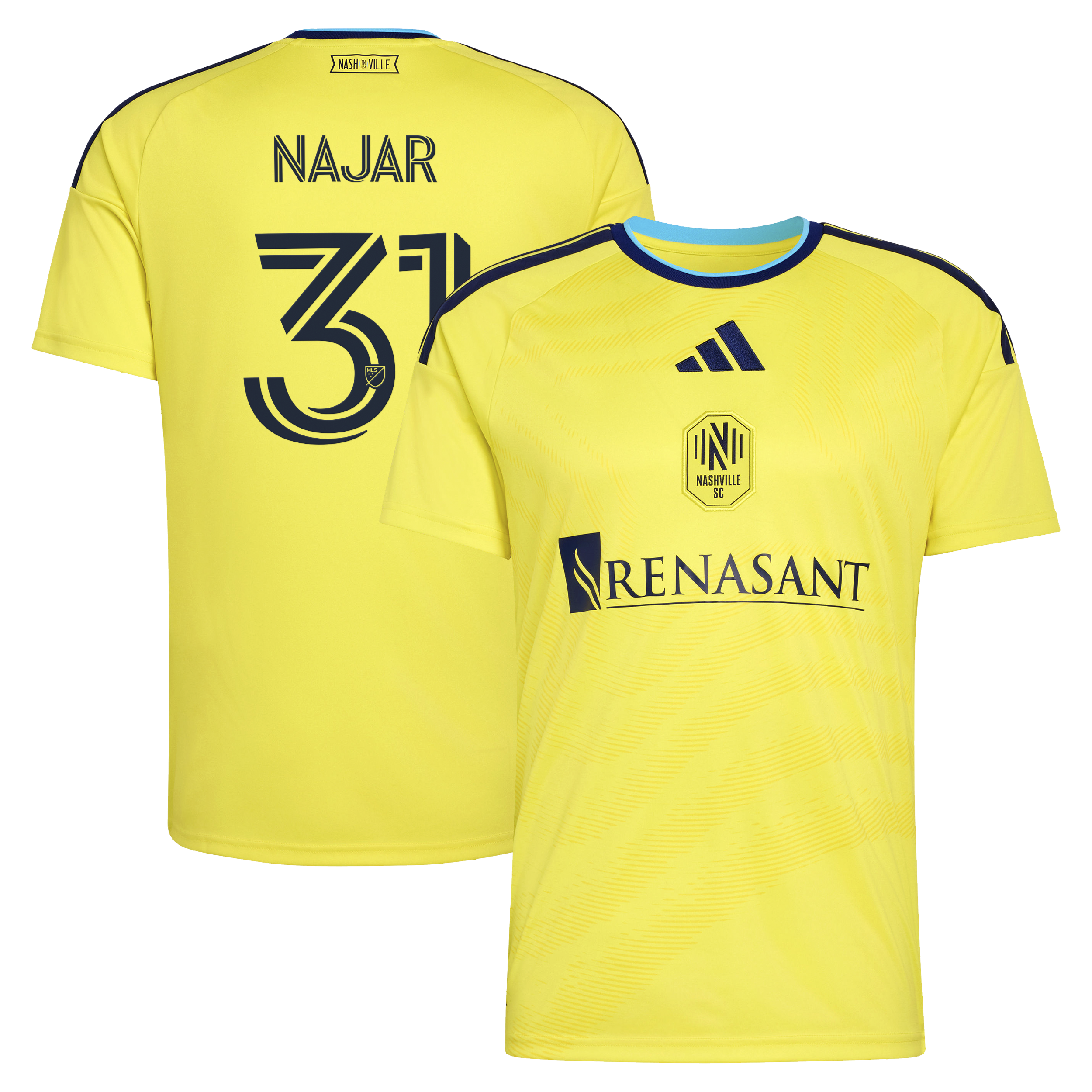 Andy Najar Nashville SC 2026 The Reverb Kit Jersey - Yellow