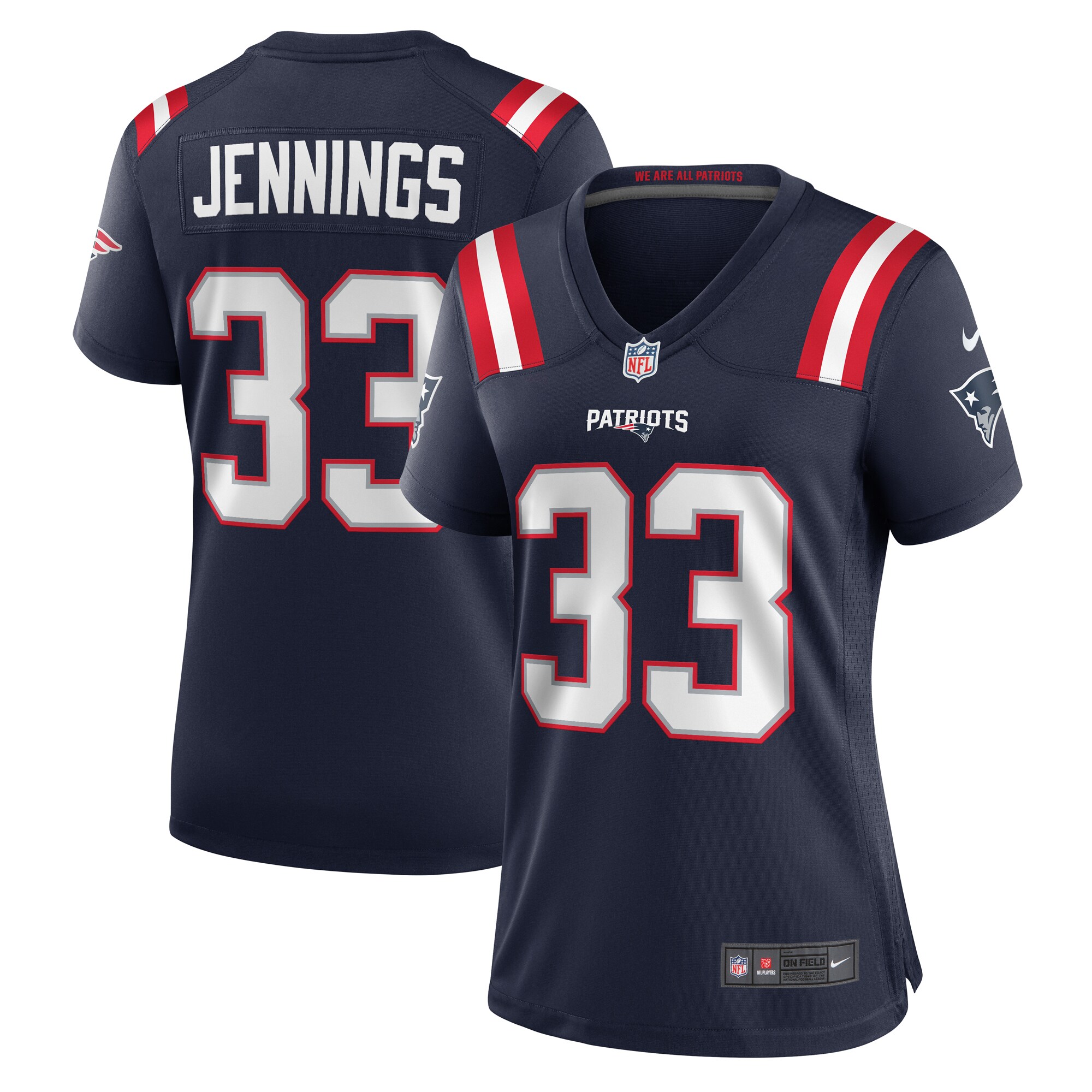Anfernee Jennings New England Patriots Women's Game Jersey - Navy