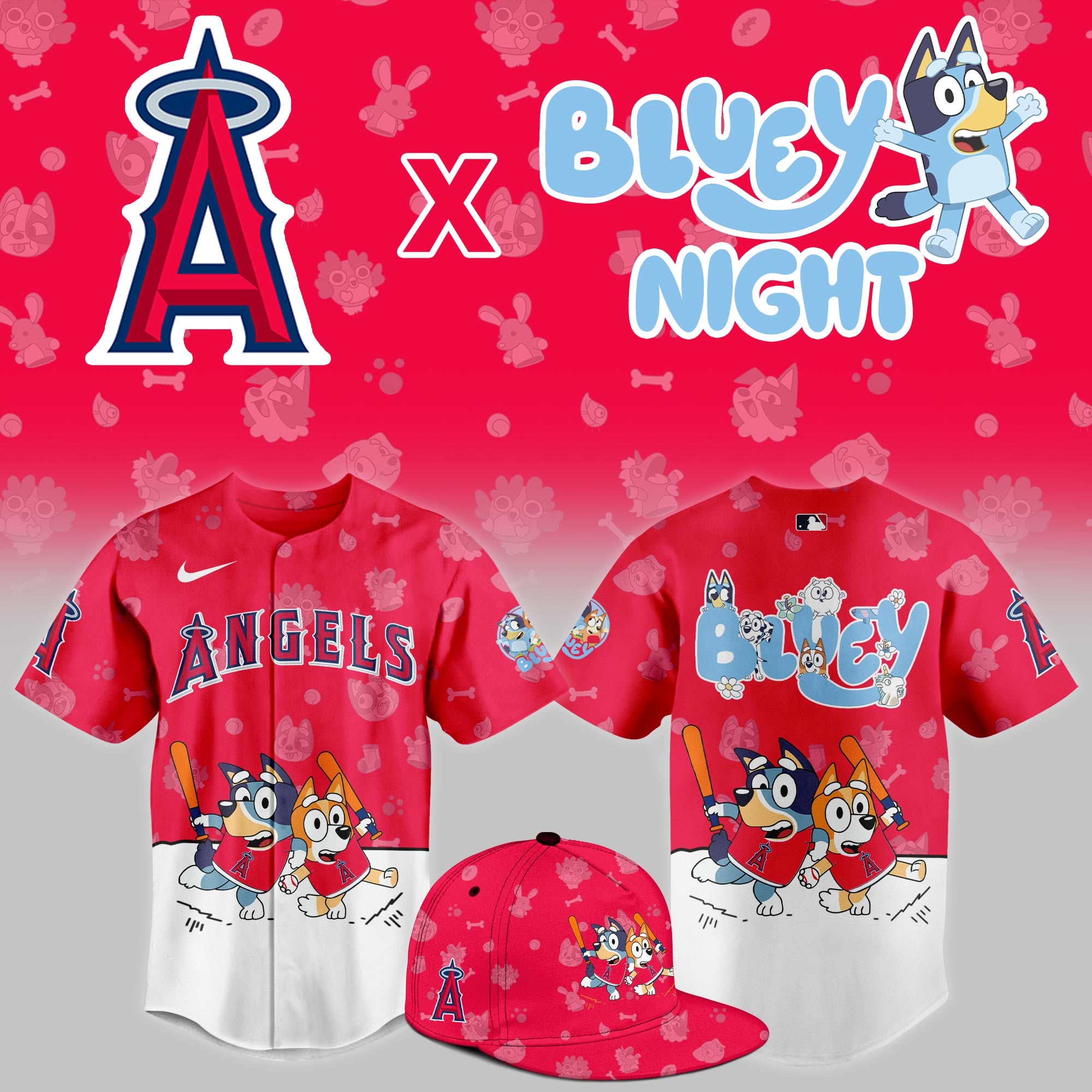 Angels Bluey Night Jersey - Nike Limited Edition