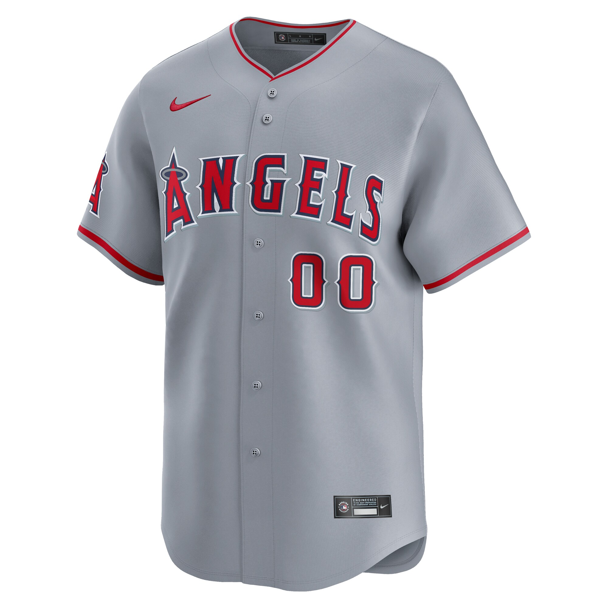 Alternative view of Angels Gray Custom Jersey - Nike - Personalize Your Own!