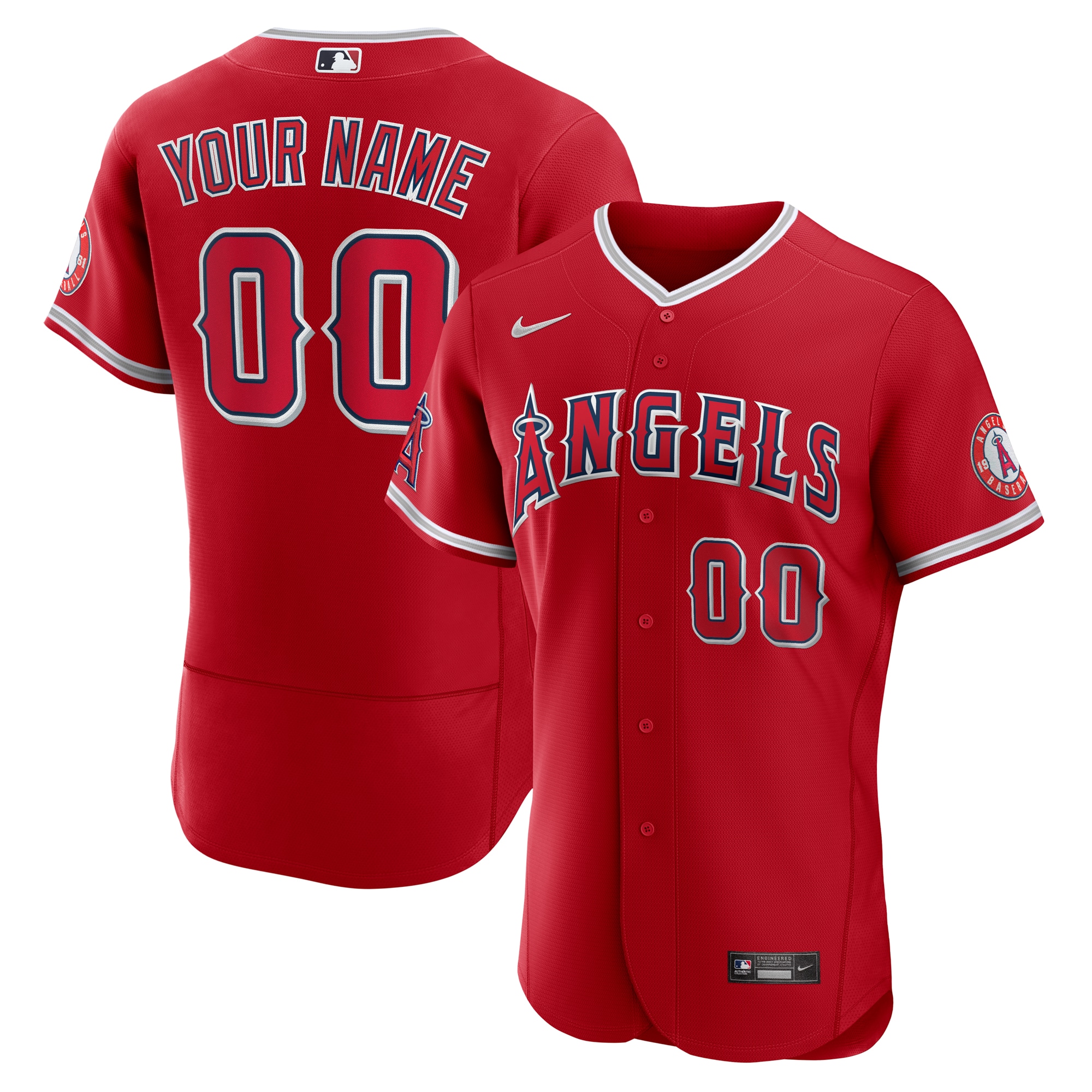 Angels Red Custom Jersey - Nike - Personalized MLB Style