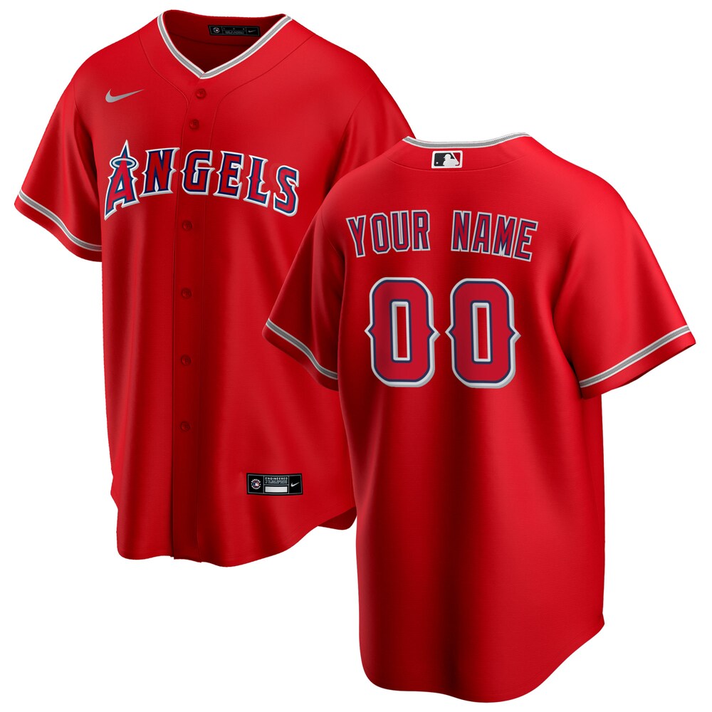 Angels Red Personalized Jersey - Nike - Customize Your Name!