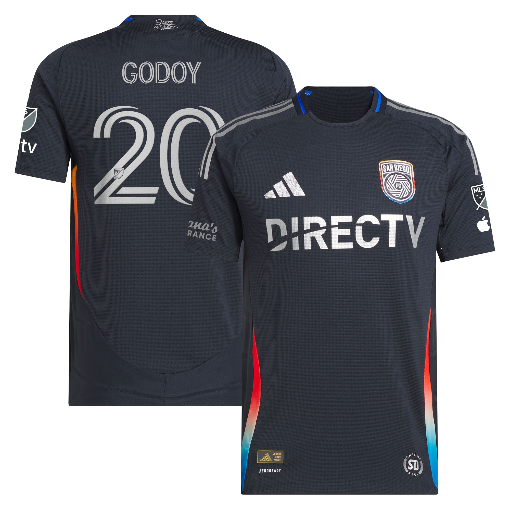 Anibal Godoy San Diego FC 2025 State of Flow On-Field Jersey - Navy