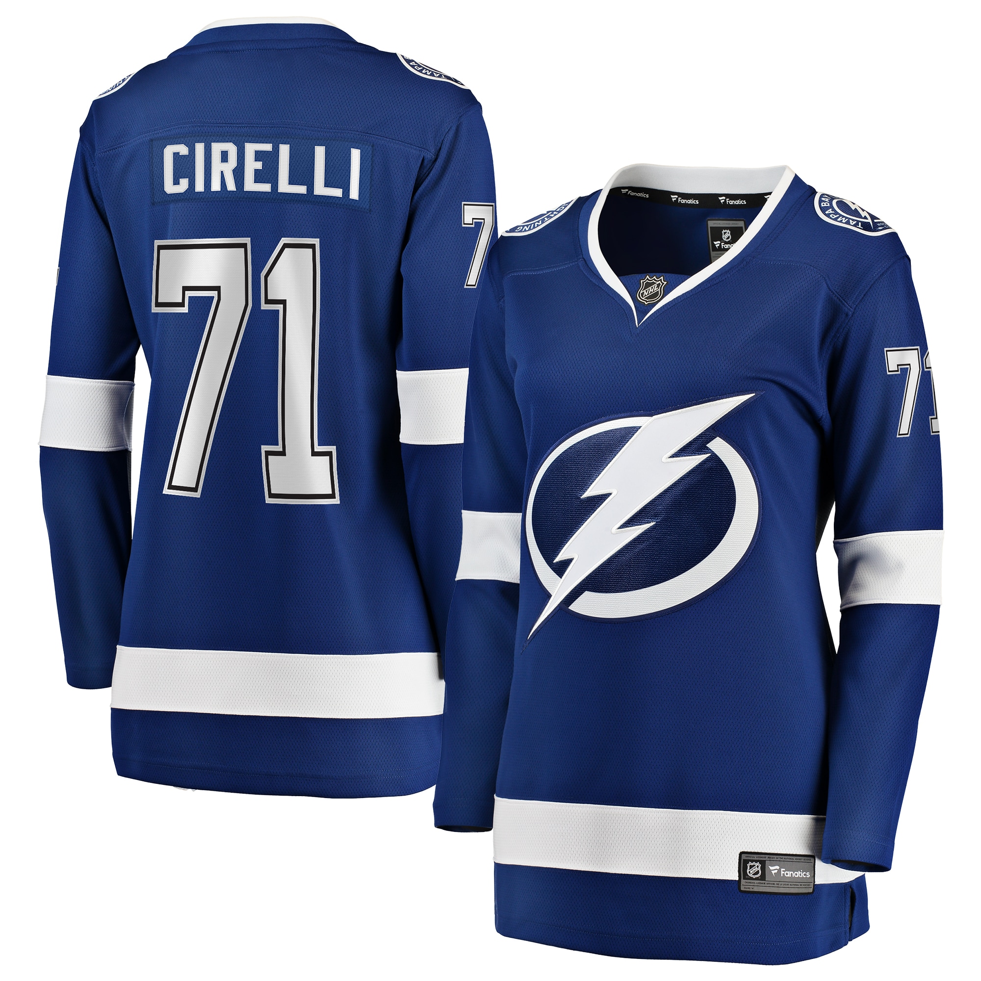 Anthony Cirelli Tampa Bay Lightning Fanatics Women's Home Breakaway Player Jersey - Blue