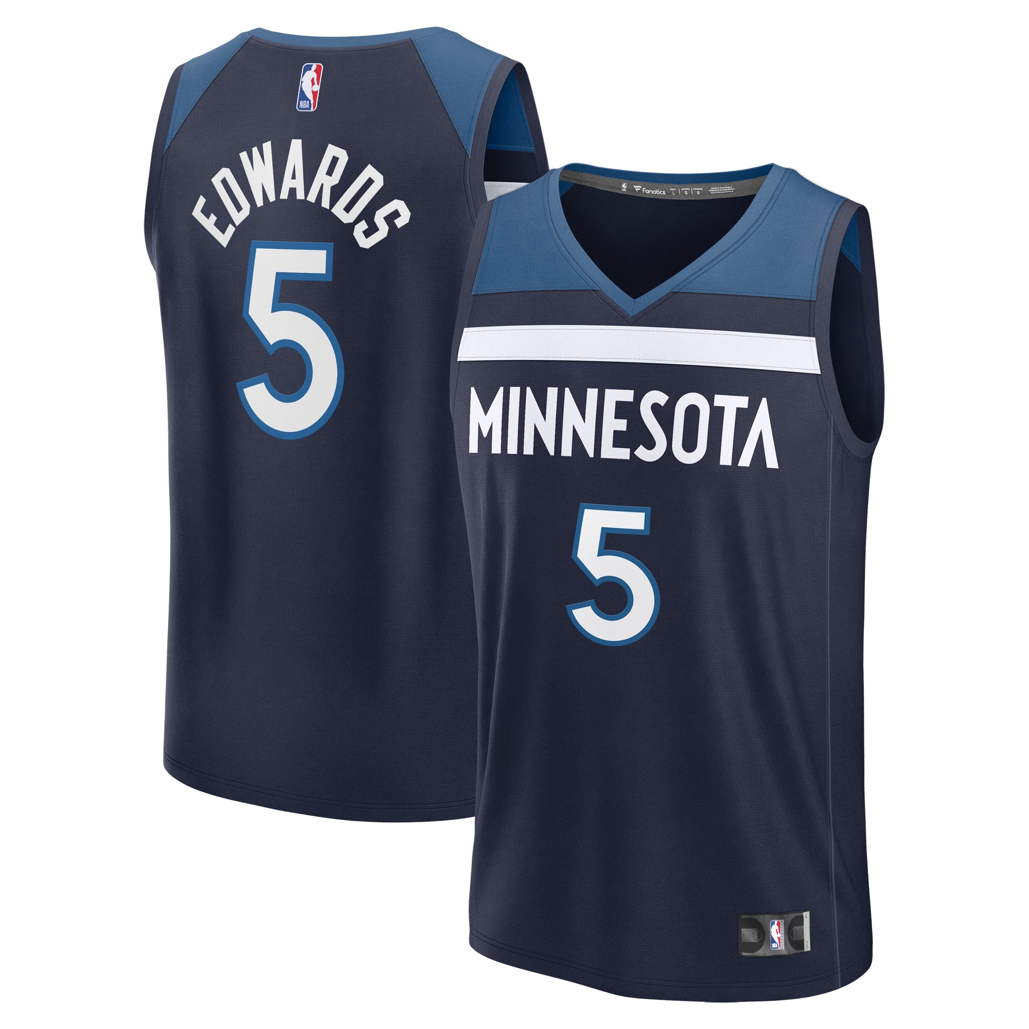 Anthony Edwards Minnesota Timberwolves Fanatics Fast Break Player Jersey - Icon Edition - Navy