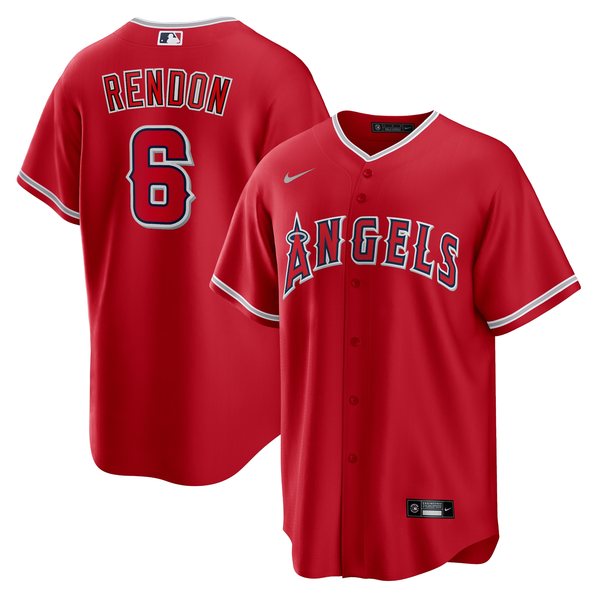 Anthony Rendon Los Angeles Angels Alternate Player Name Jersey - Red