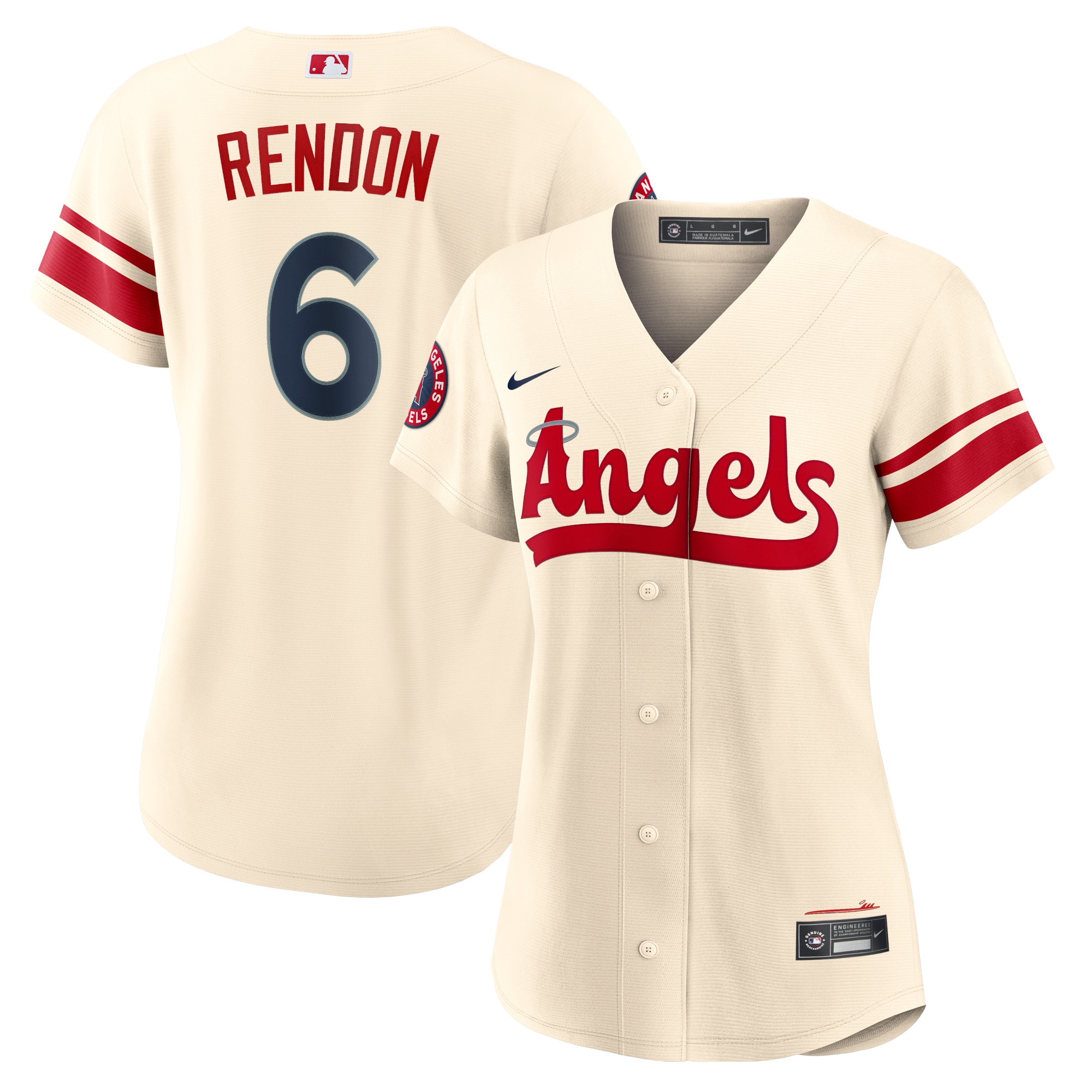 Anthony Rendon Los Angeles Angels Women's City Connect Player Jersey - Cream