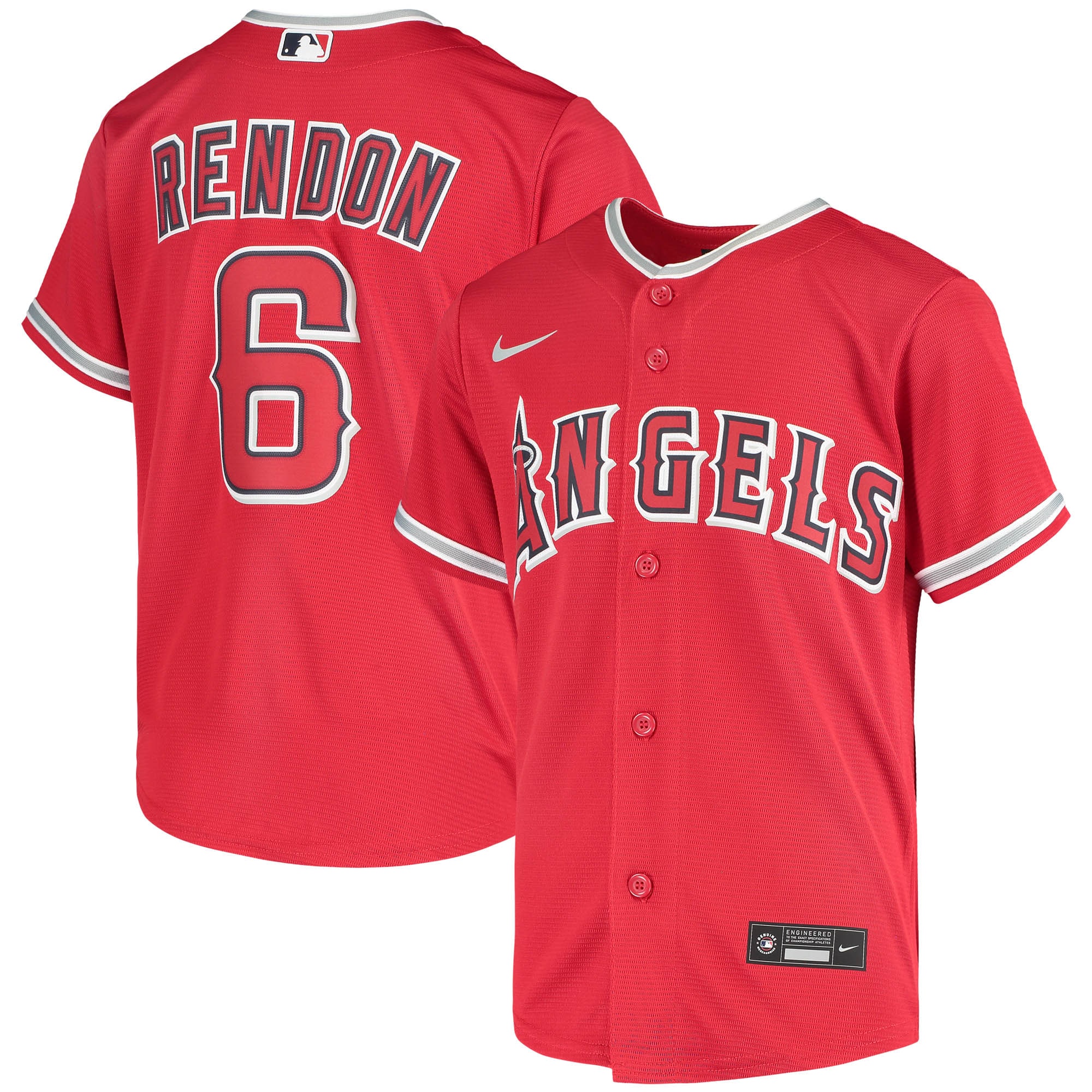 Anthony Rendon Los Angeles Angels Youth Alternate Player Jersey - Red