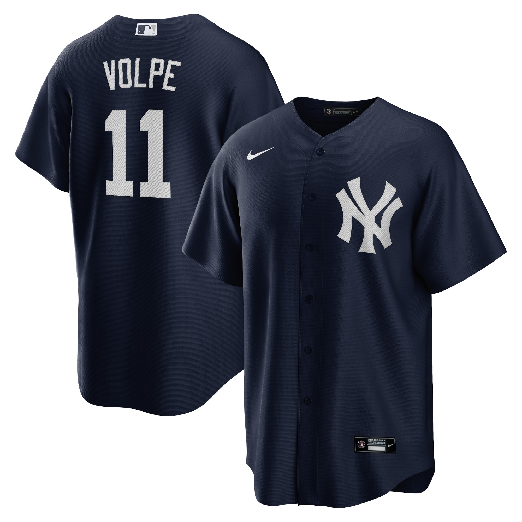 Anthony Volpe New York Yankees Big & Tall Alternate Player Jersey - Navy