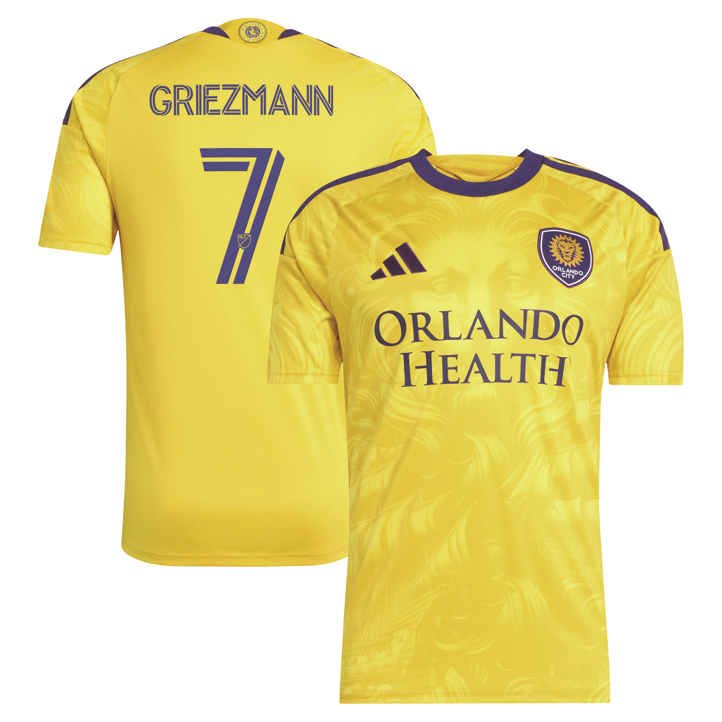 Antoine Griezmann Orlando City SC 2026 Sunken Treasure Kit Jersey - Yellow