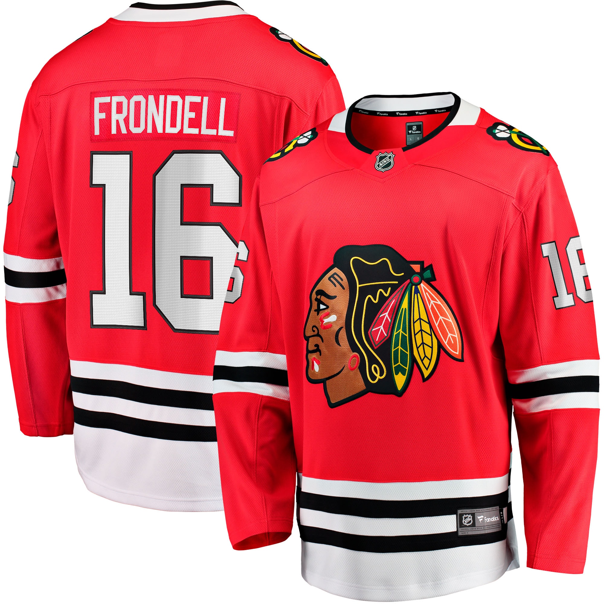 Anton Frondell Chicago Blackhawks Fanatics Breakaway Jersey - Red