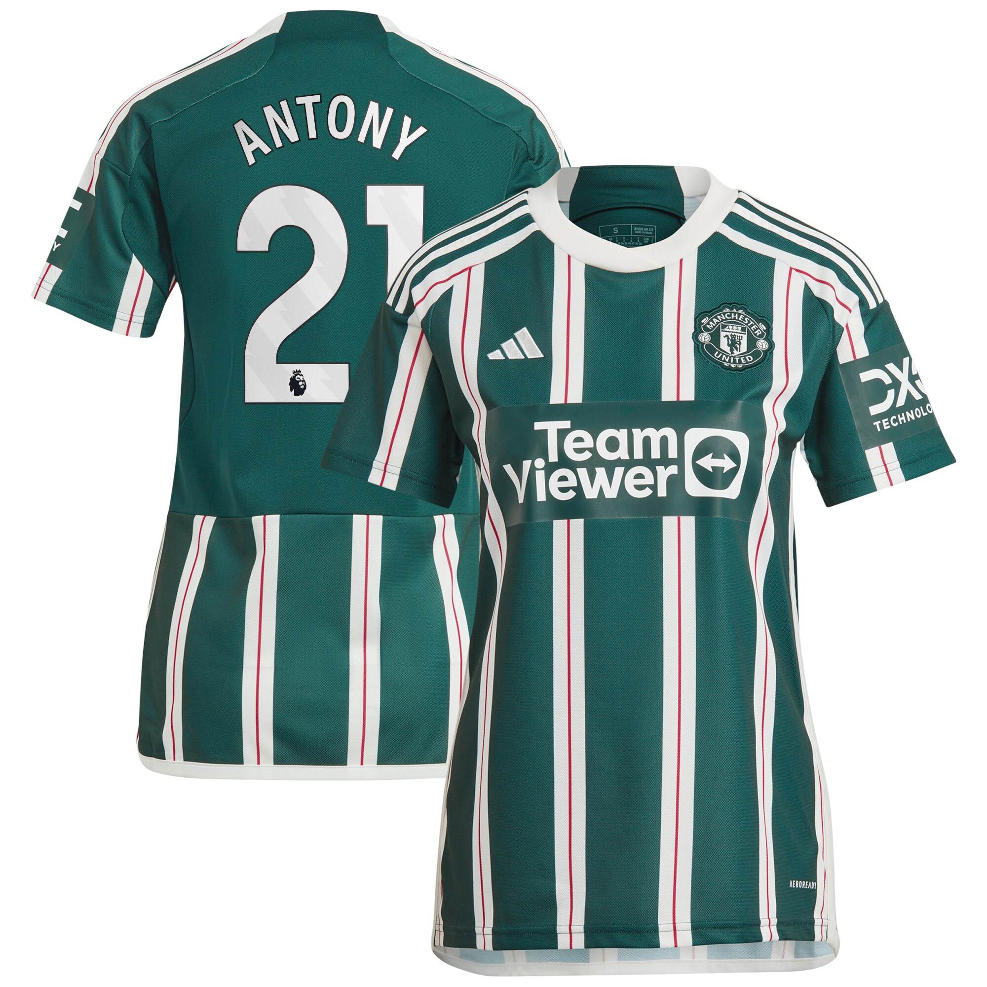 Antony Manchester United Women's 2023/24 Away Player Jersey - Green