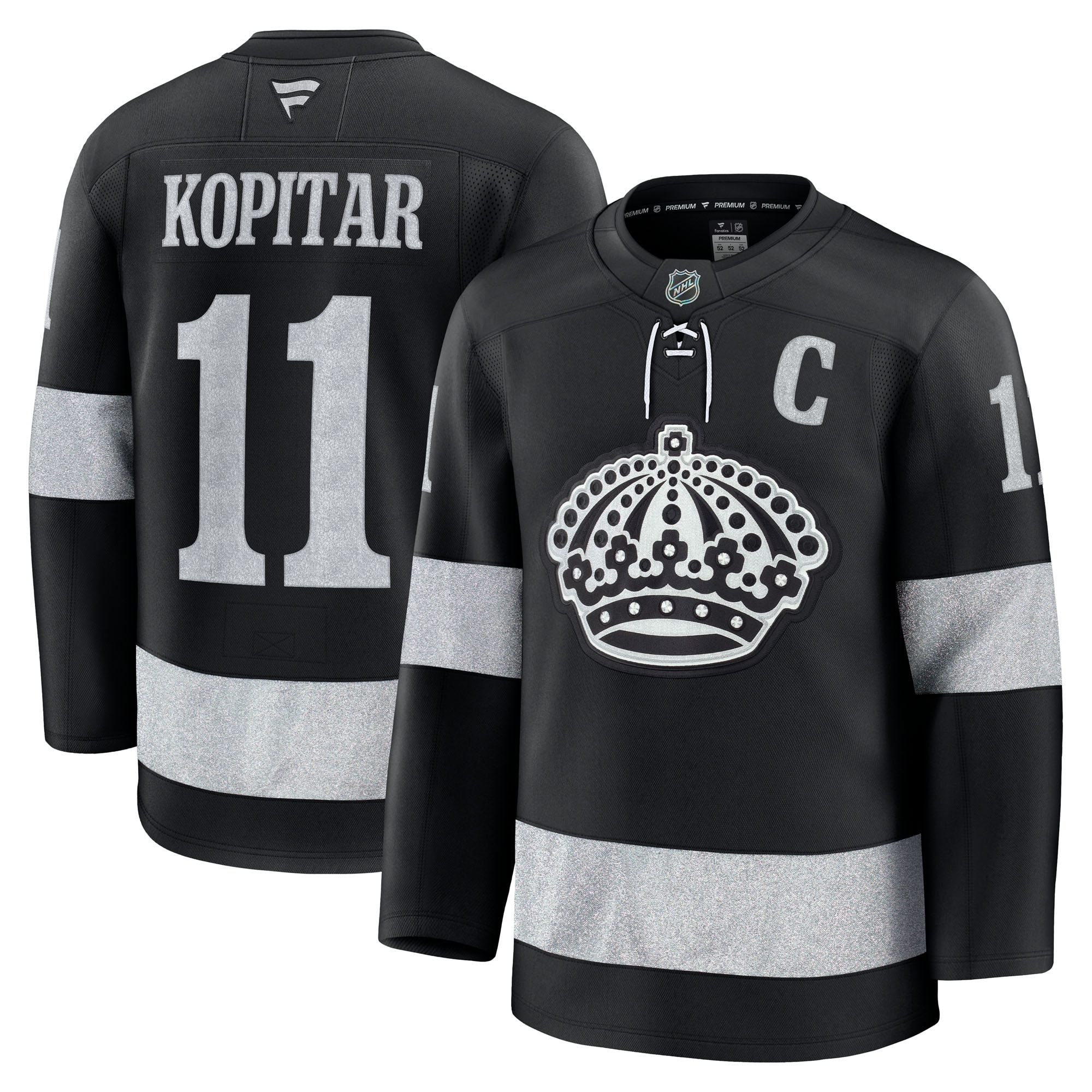 Anze Kopitar Los Angeles Kings Fanatics Alternate Premium Jersey - Black
