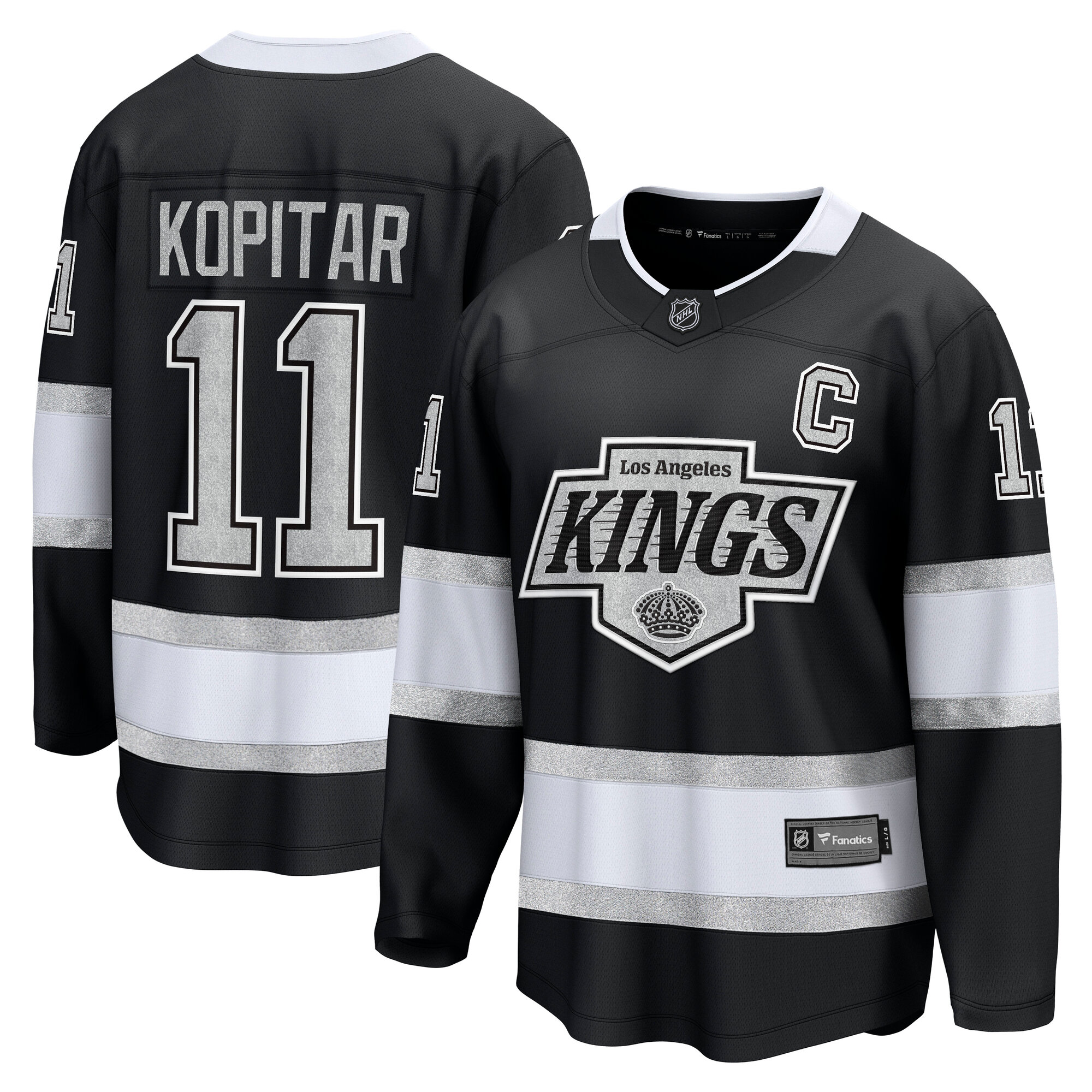 Anze Kopitar Los Angeles Kings Fanatics Home Premier Breakaway Player Jersey - Black