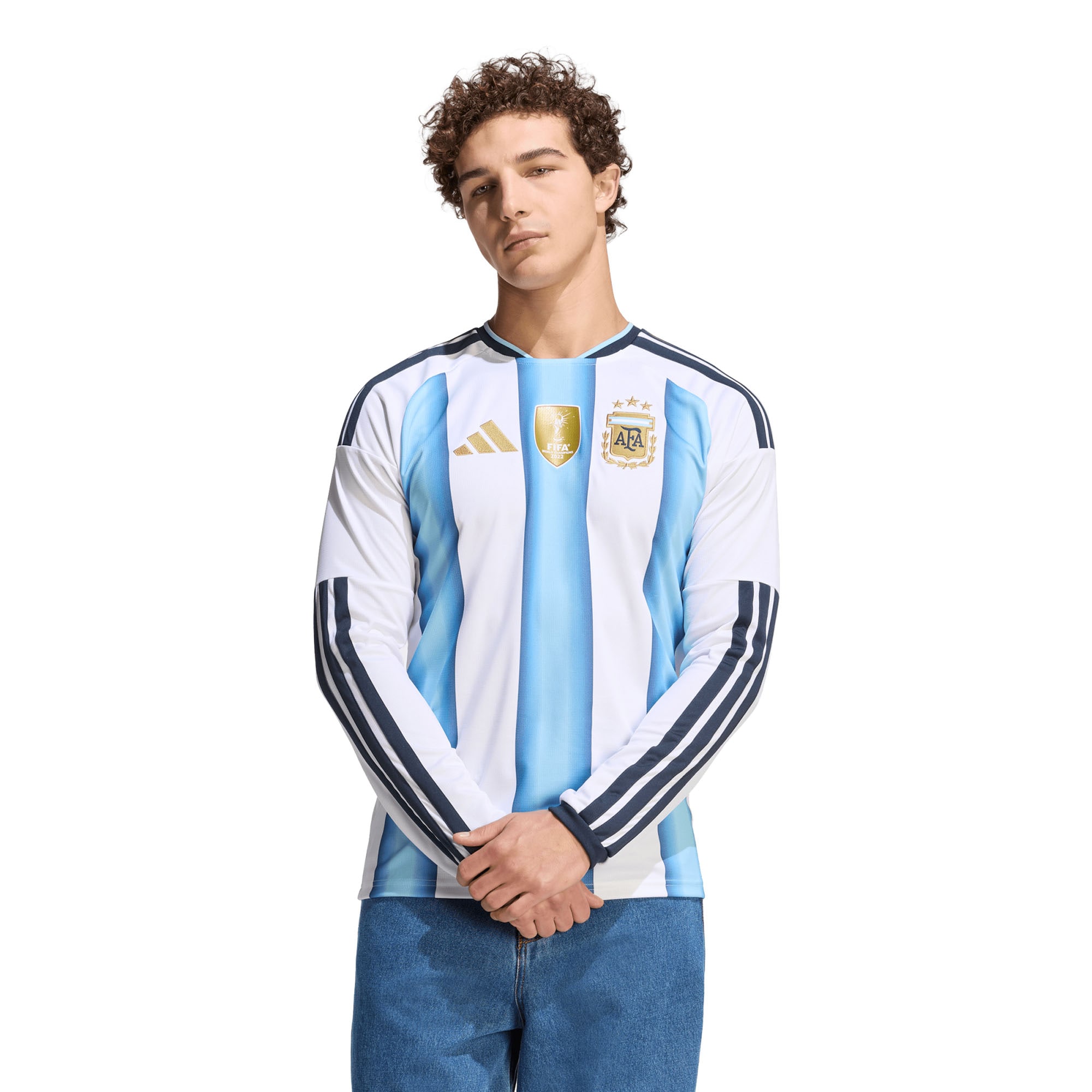 Argentina National Team FIFA x World Cup 2026 Home Long Sleeve Jersey - White