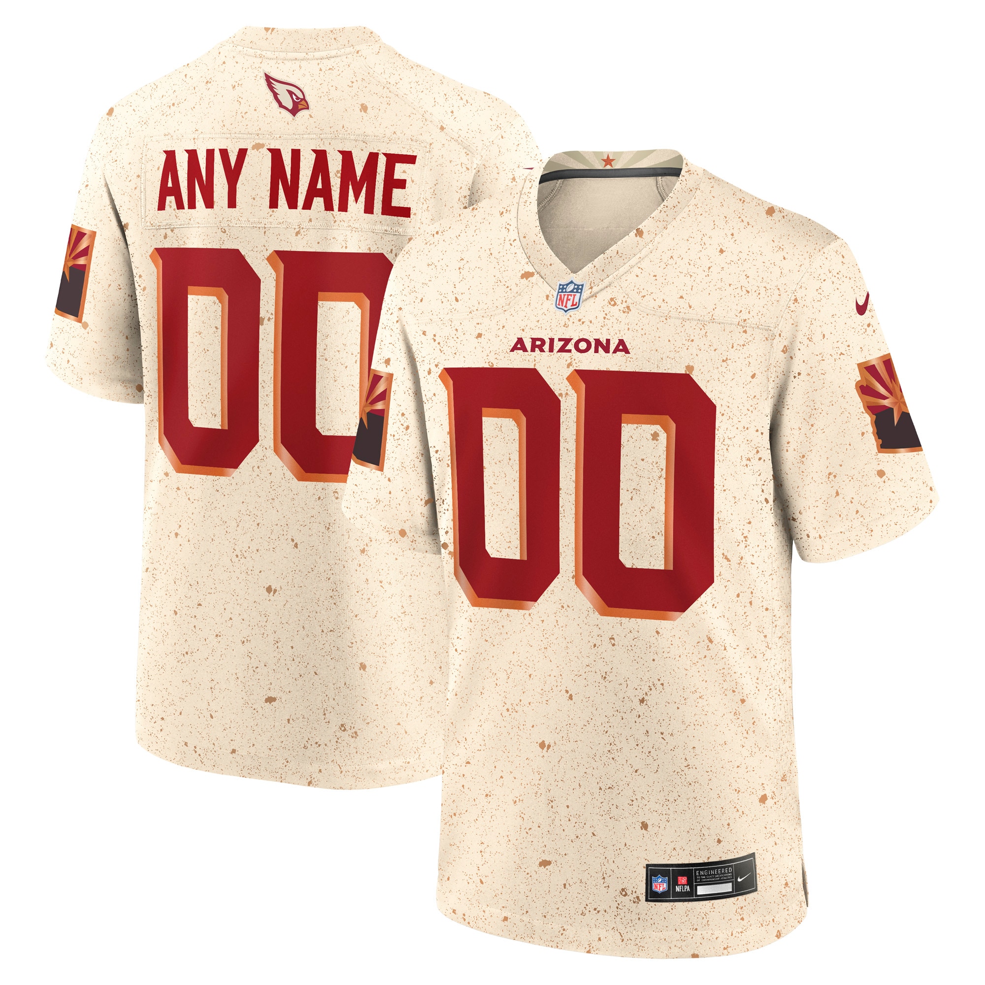 Arizona Cardinals 2025 Rivalries Collection Custom Game Jersey - Natural