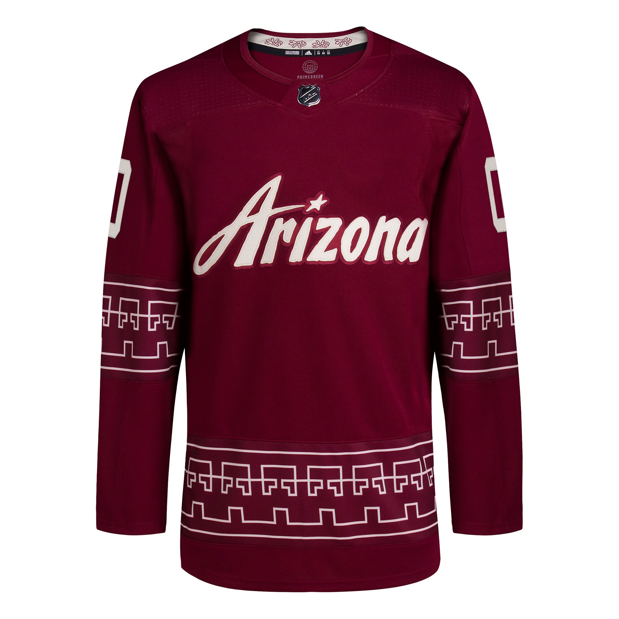 Alternative view of Arizona Coyotes Maroon Jersey - Adidas Arizona Coyotes Kachina Maroon