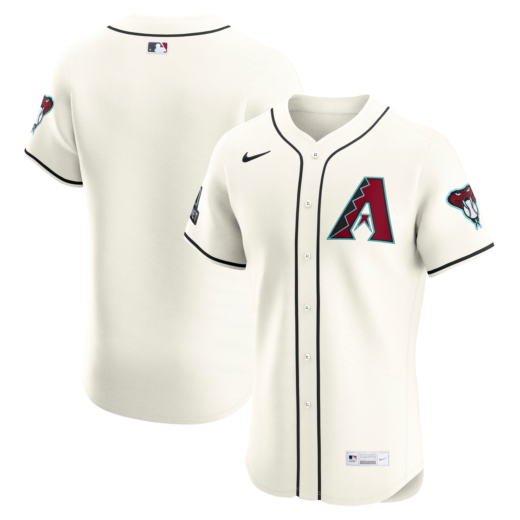 Arizona Diamondbacks Home Elite Jersey - Cream