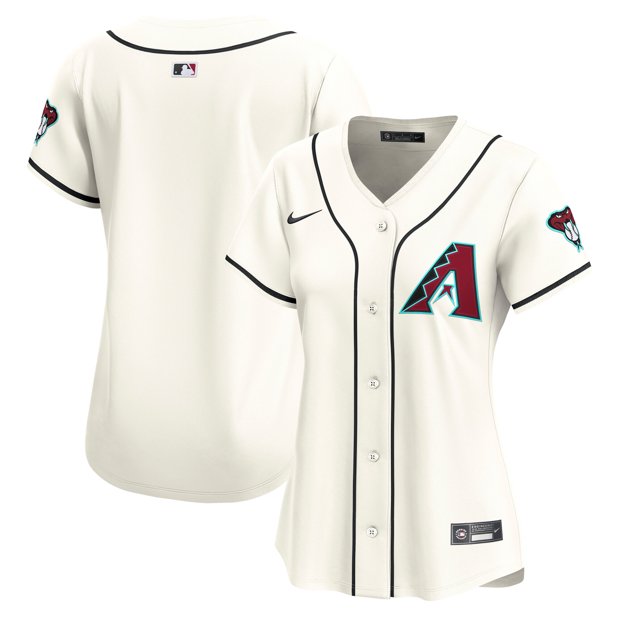 Arizona Diamondbacks Women's Home Limited Jersey - Cream