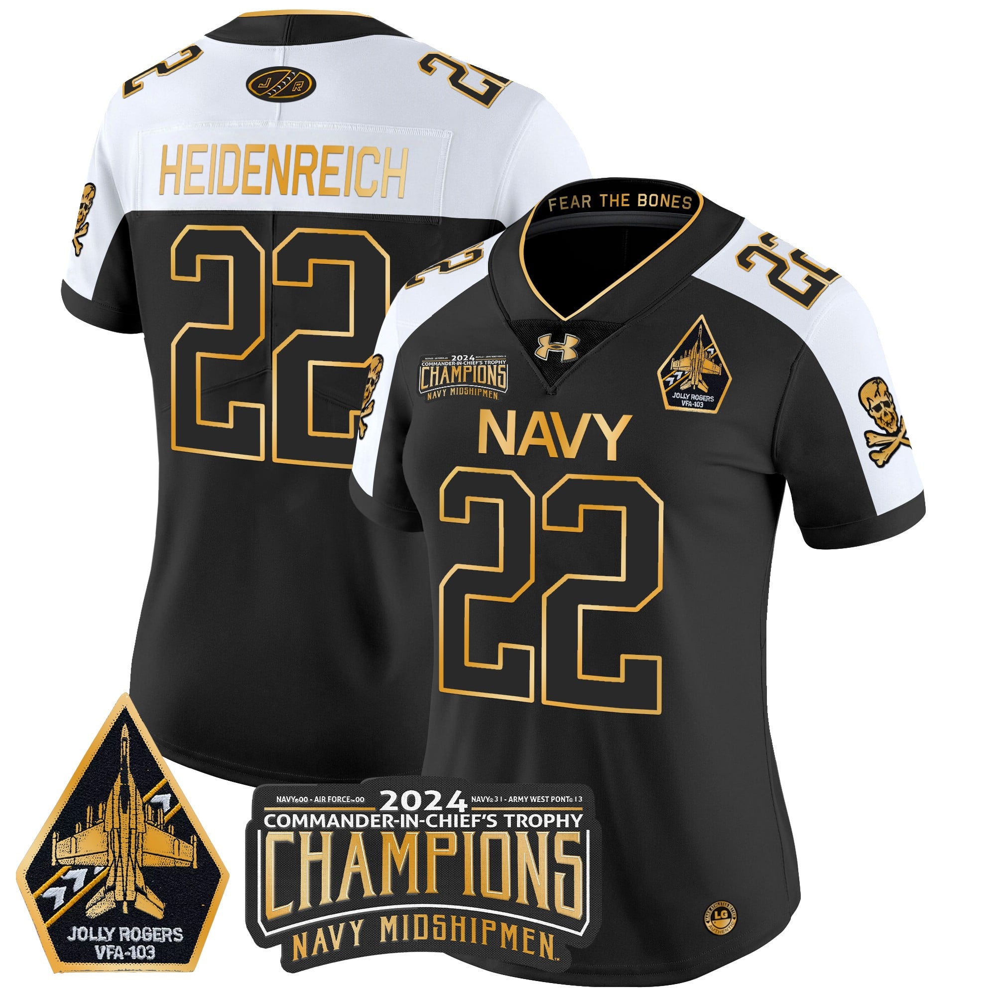 Alternative view of armour Navy Midshipmen Champions Jersey - Under Armour Navy Midshipmen